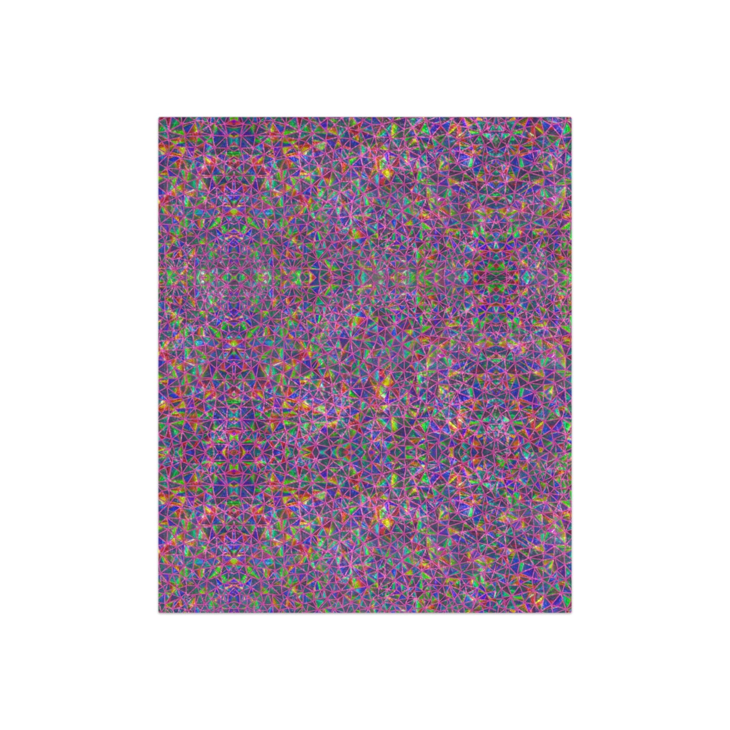 Crushed Velvet Blanket — Psychedelic Purple Abstract Plush Throw