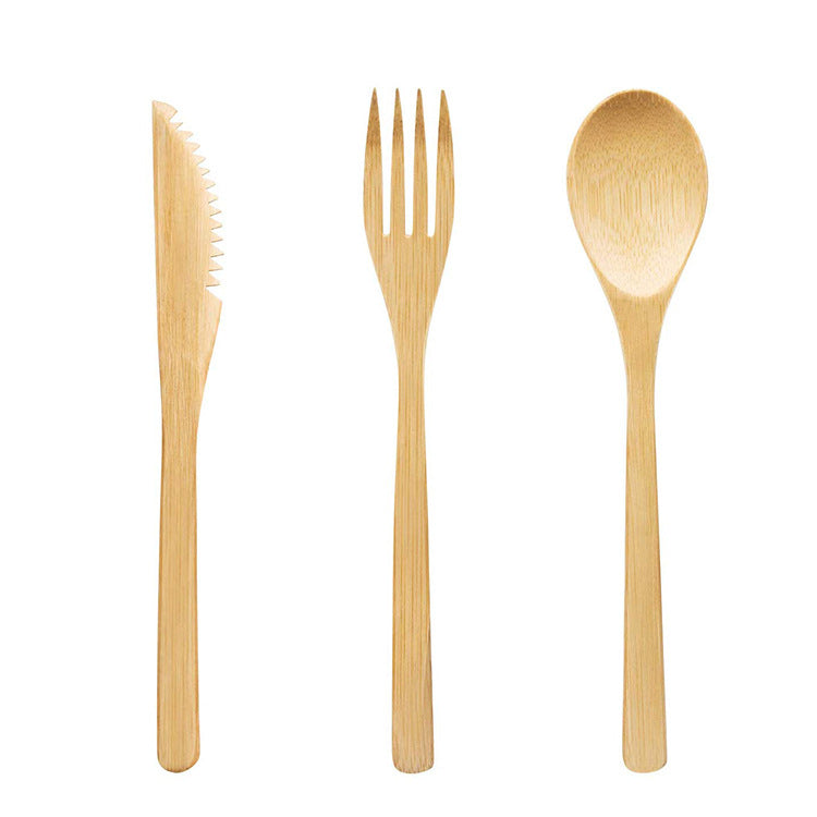 Bamboo portable tableware gift box 11pcs set