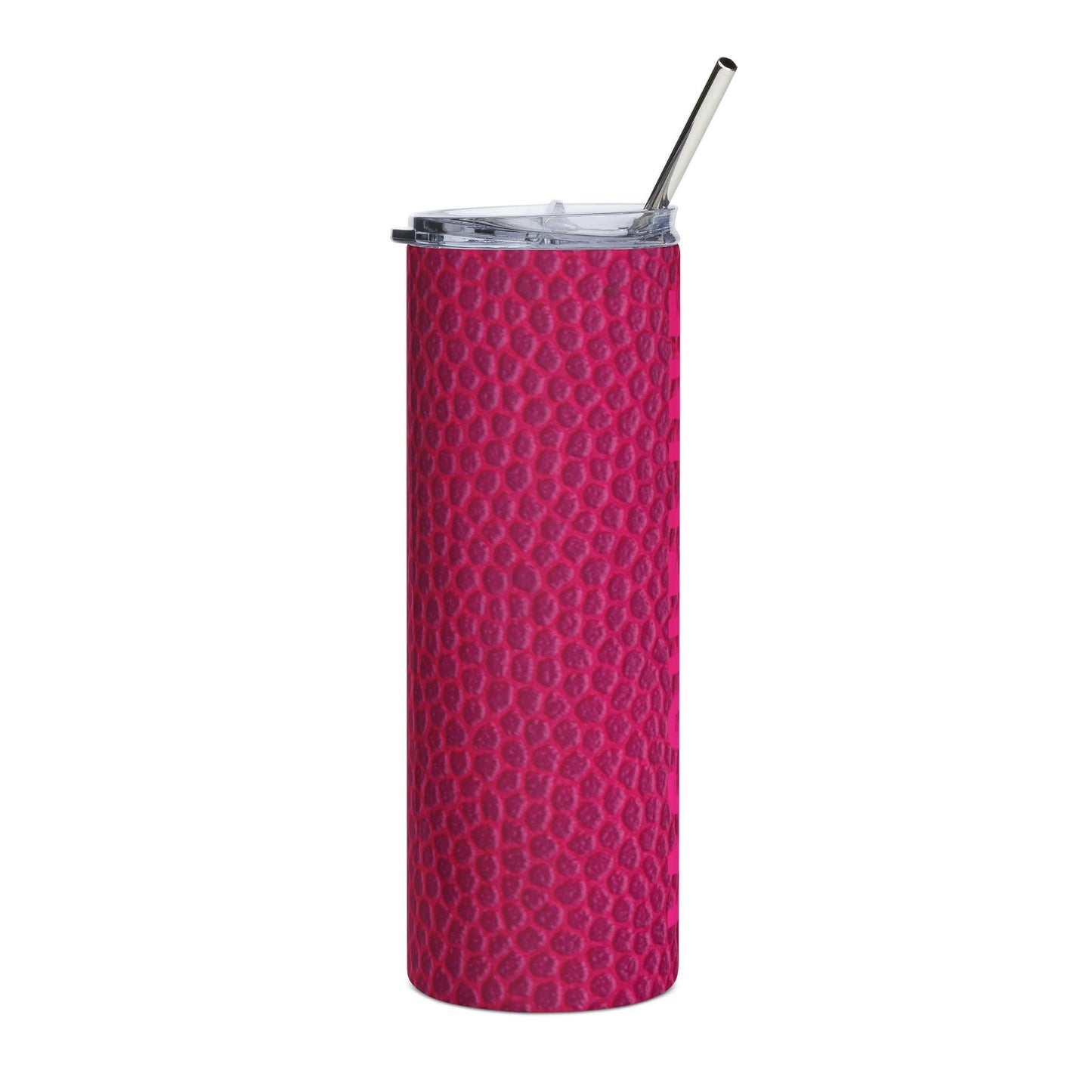 Customized Pink Pebble Texture Tumbler | 20oz Stainless Steel Skinny Travel Cup