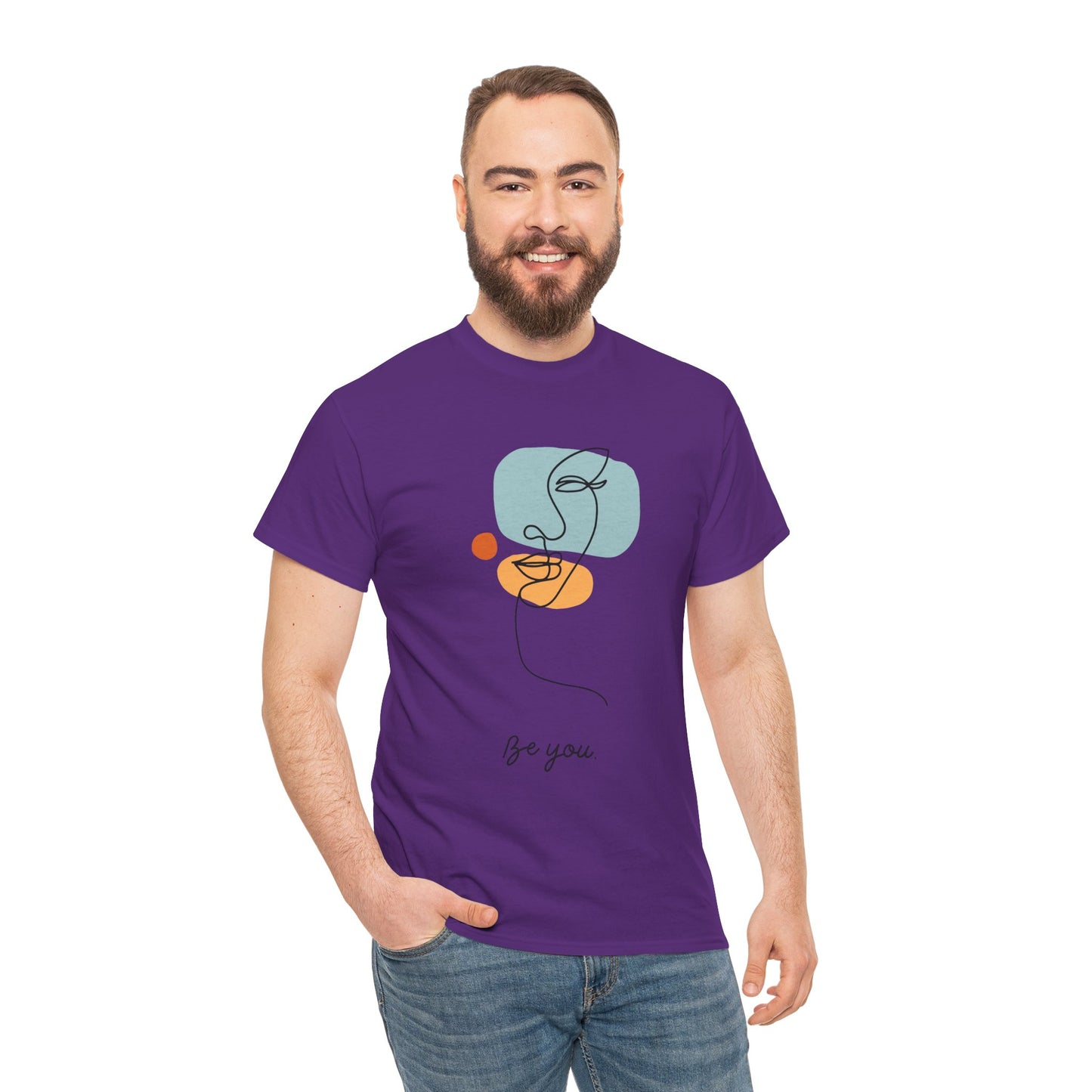 Minimalist Be You Tee, Unisex Cotton T-Shirt, Inspirational Graphic Tee, Gift for Friends, Casual Everyday Wear, Self-Love Apparel