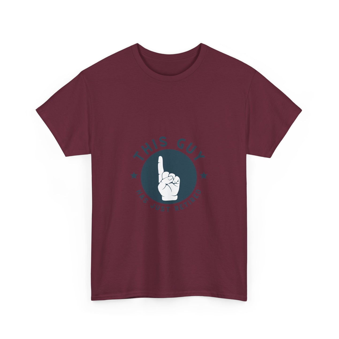 This Guy Has Just Retired Retirement Celebration Unisex Heavy Cotton Tee | Funny Gift for Retirees, Casual Wear, Retirement Party, Humor Shirt, Comfy Gift Idea