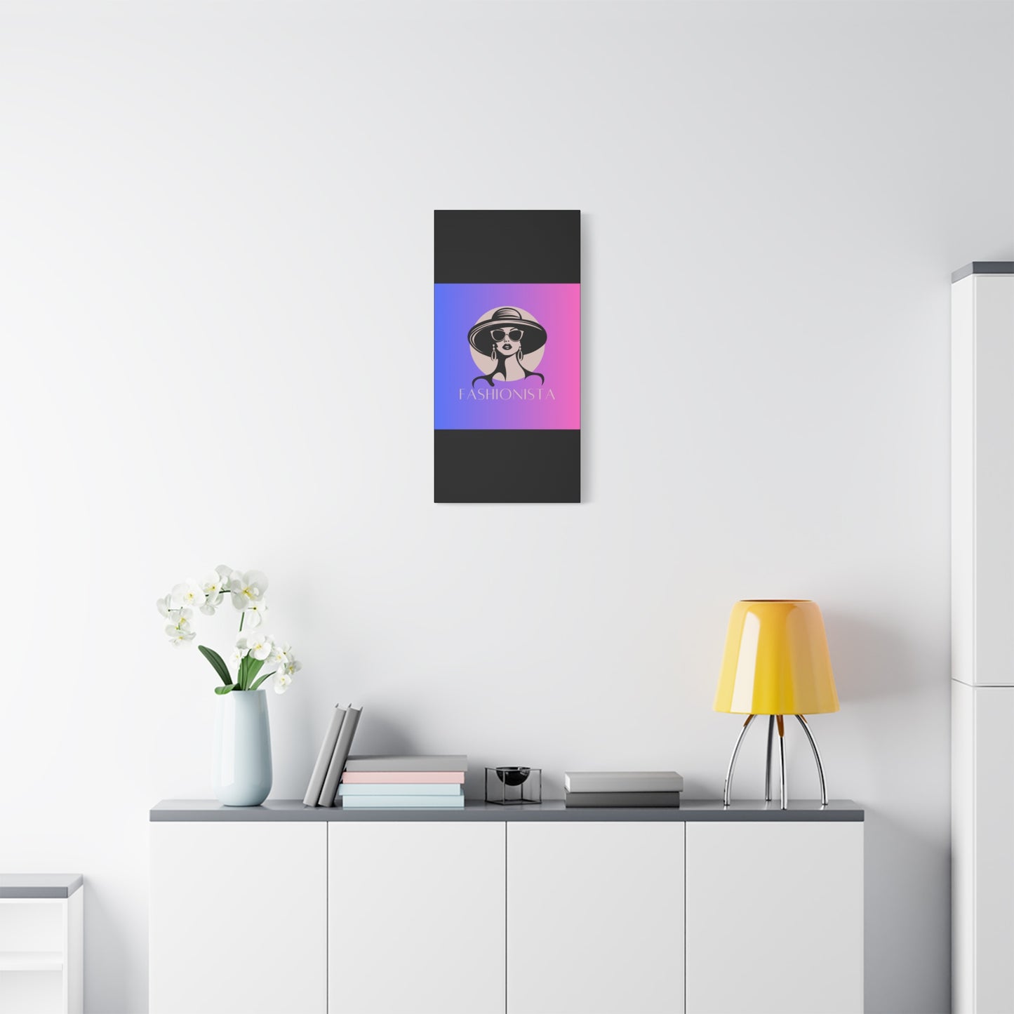 Fashionista Matte Canvas Wall Art, chic home decor, stylish gift for fashion lovers, wall decor, modern art piece, unique artwork