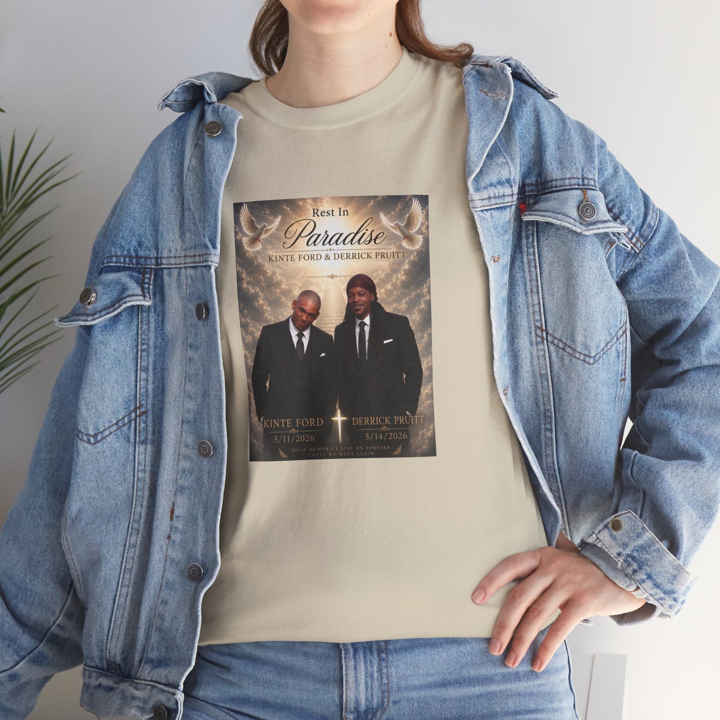 Memorial Tribute Tee — "Rest in Paradise" Funeral Remembrance Shirt