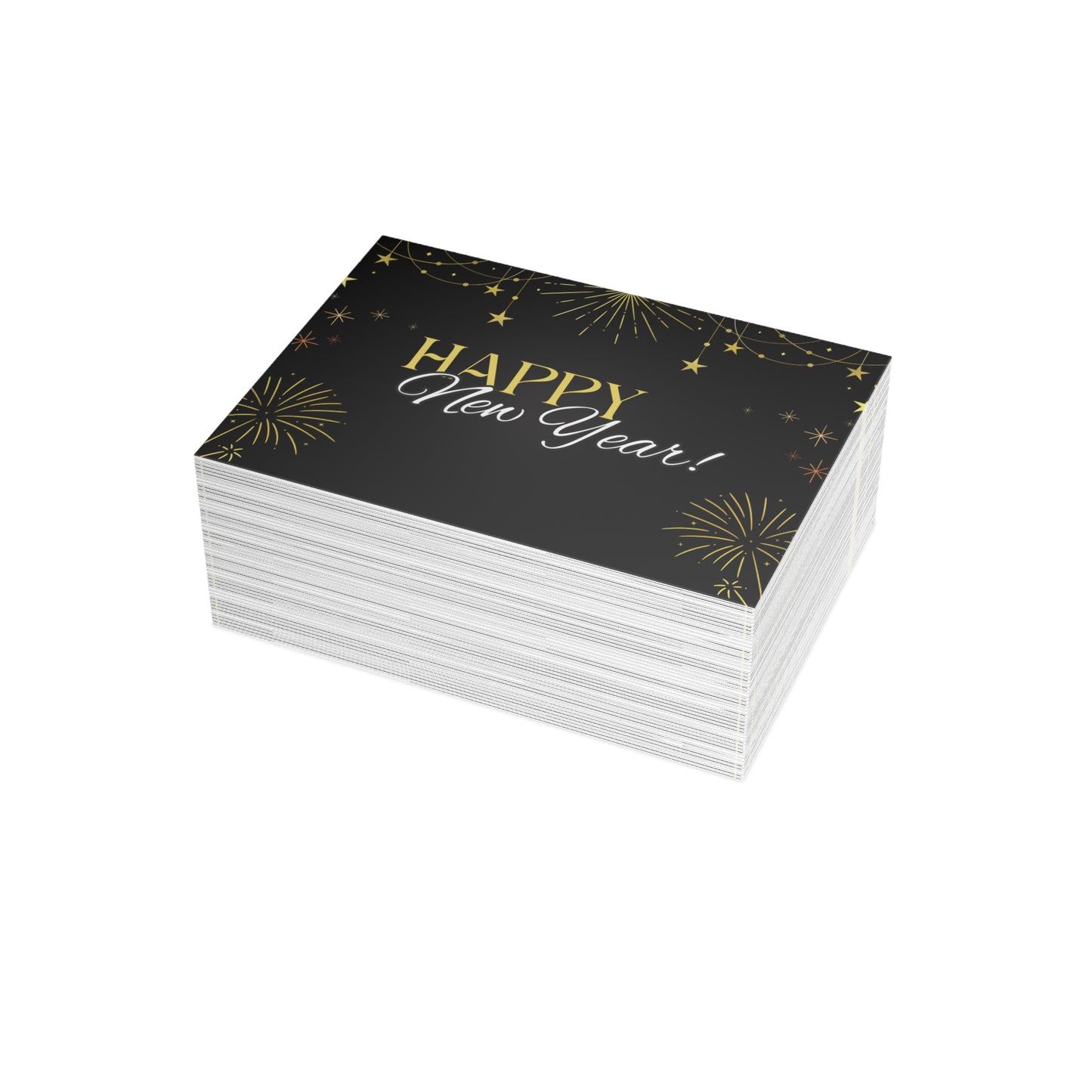Stylish New Year Greeting Cards - Festive Holiday Stationery for Celebrations, Invitations, Gift Cards, and Special Occasions