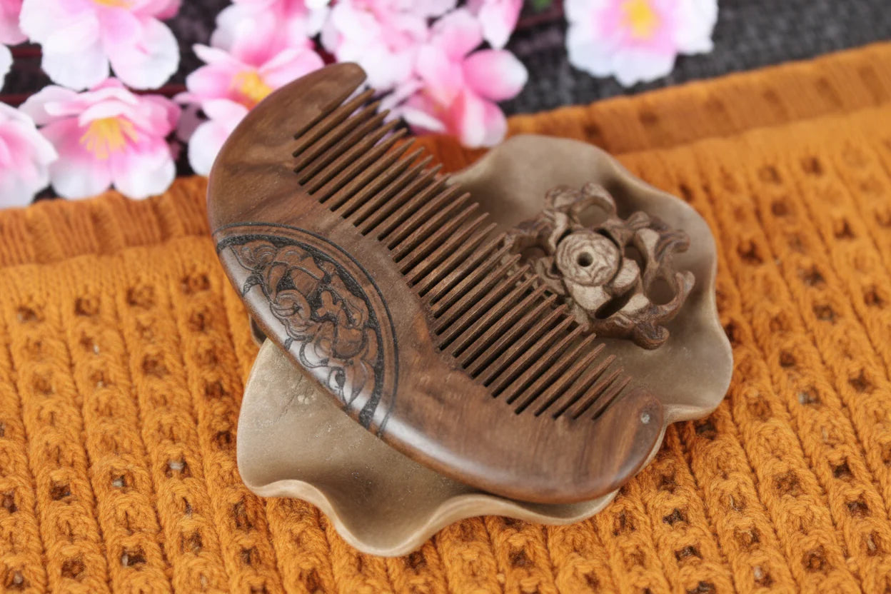Handmade Sandalwood Anti-Static Wooden Comb
