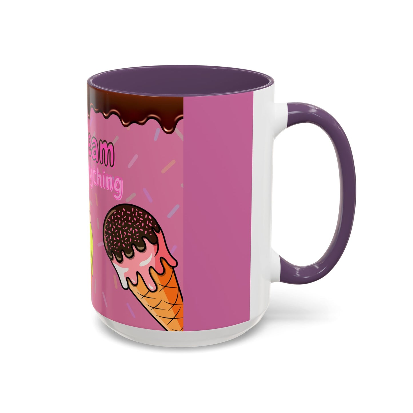 Ice Cream Solves Everything Coffee Mug - Fun Beverage Cup for Ice Cream Lovers, Gift for Holidays, Birthday, Summer