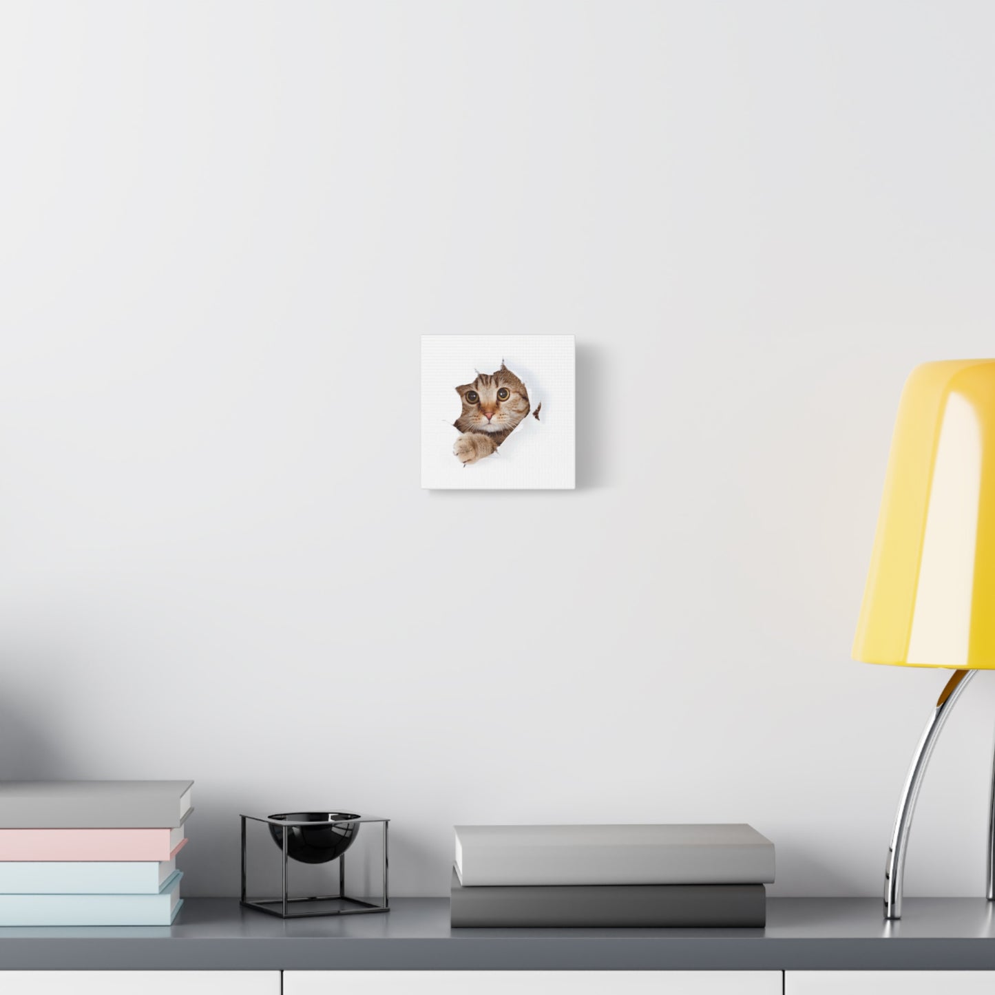 Whimsical Cat Canvas Art, Playful Decor for Cat Lovers, Home Wall Art, Pet-Themed Gift, Cute Cat Wall Art, Cat Lover's Decoration