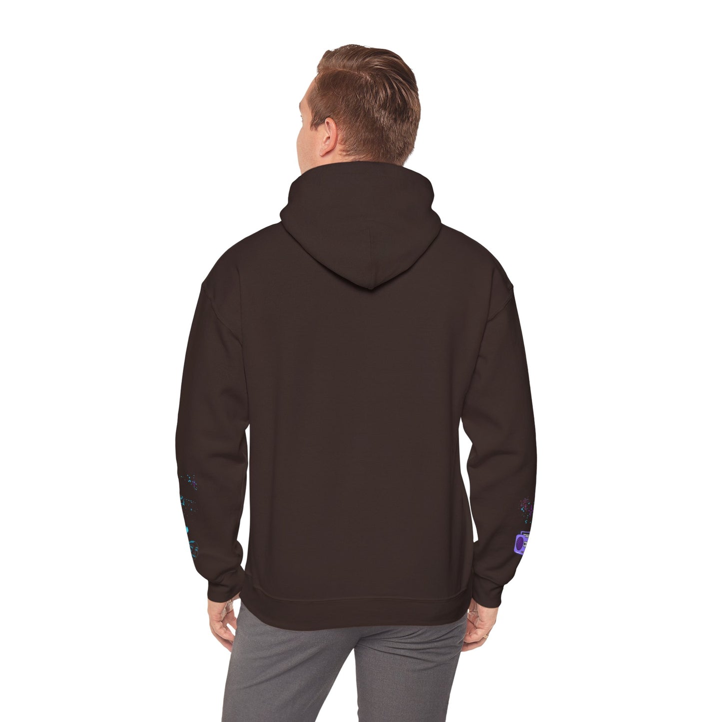 Colorful Dance Hoodie for Creative Spirits, Cozy Unisex Hooded Sweatshirt, Perfect for Parties, Dance Classes, Gifts