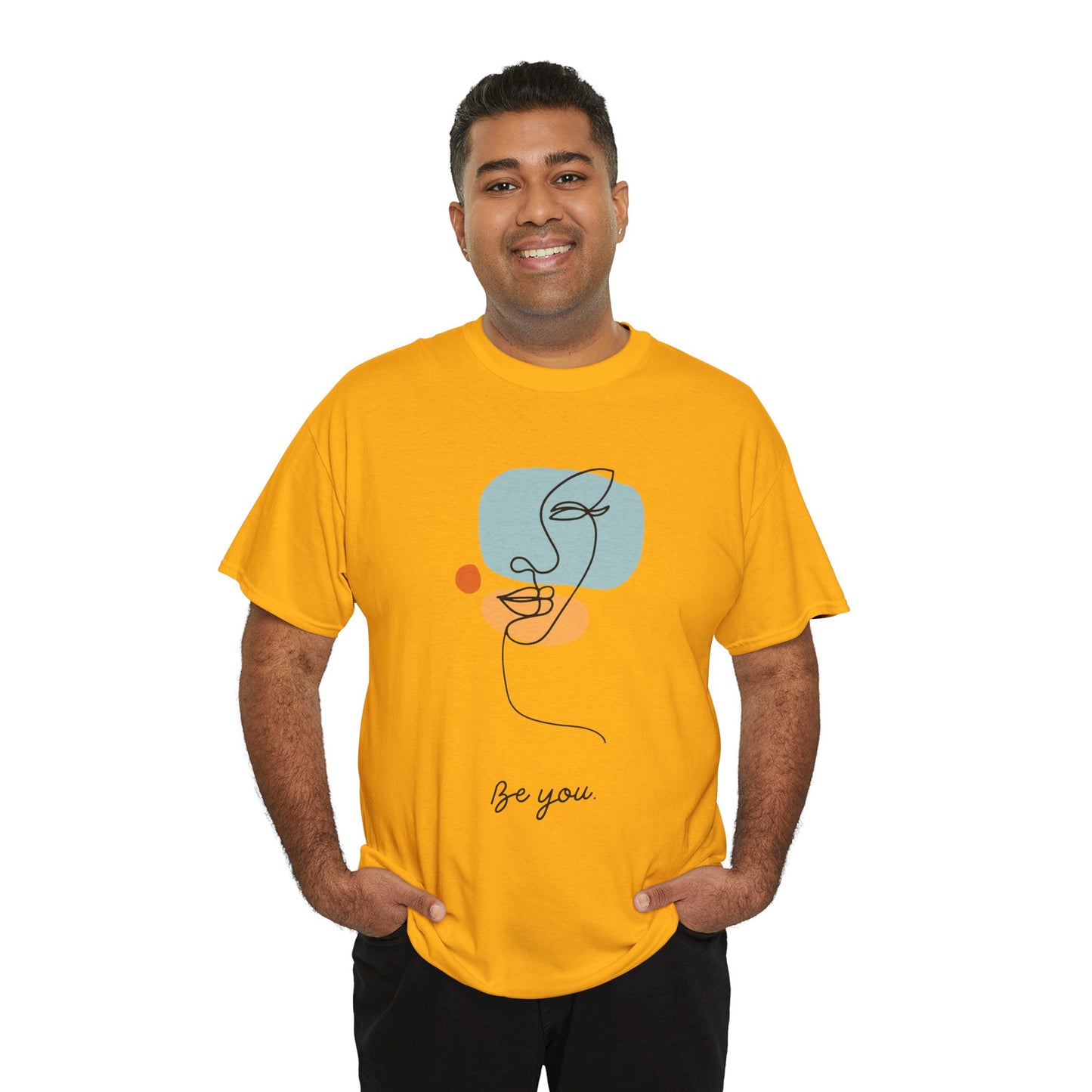 Minimalist Be You Tee, Unisex Cotton T-Shirt, Inspirational Graphic Tee, Gift for Friends, Casual Everyday Wear, Self-Love Apparel