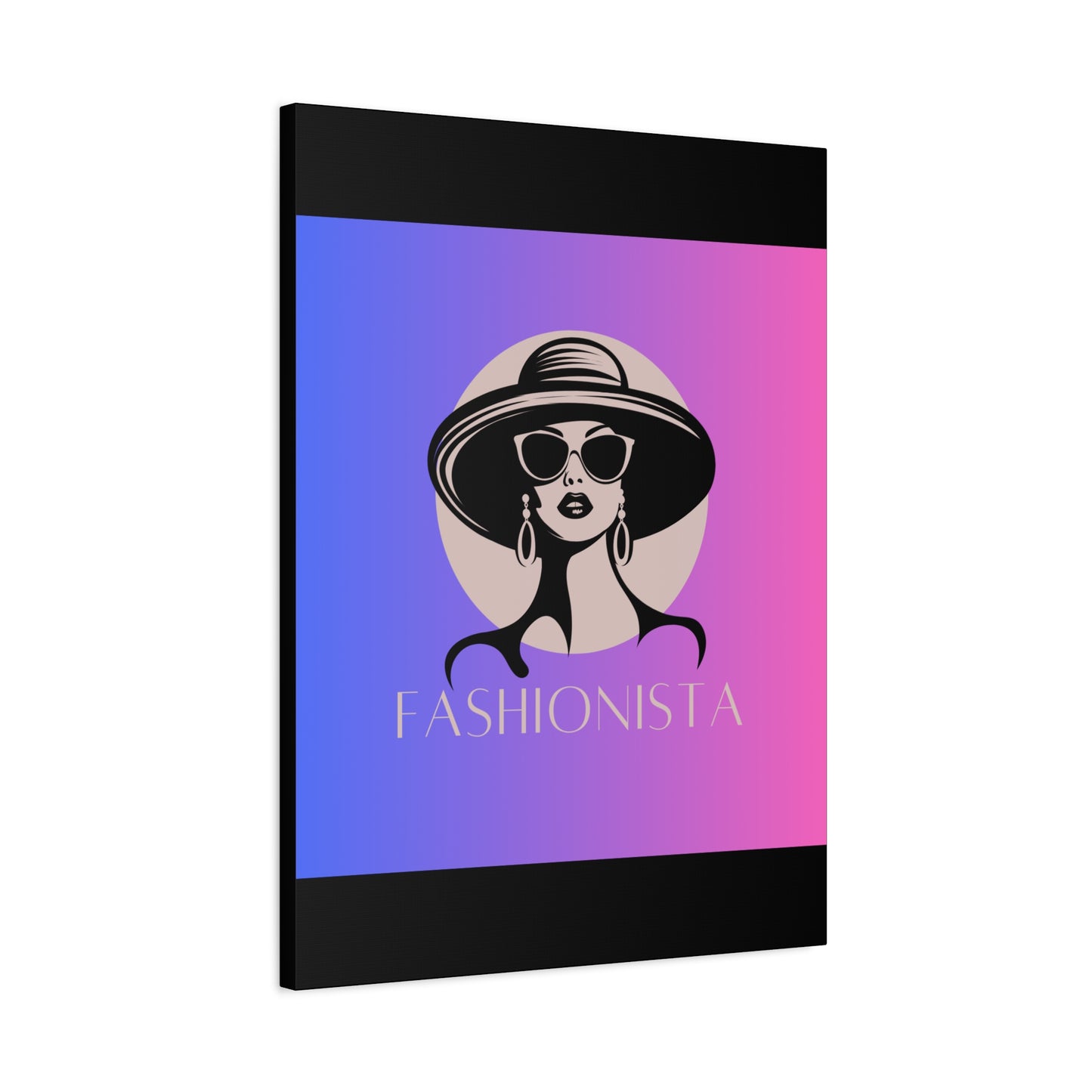 Fashionista Matte Canvas Wall Art, chic home decor, stylish gift for fashion lovers, wall decor, modern art piece, unique artwork