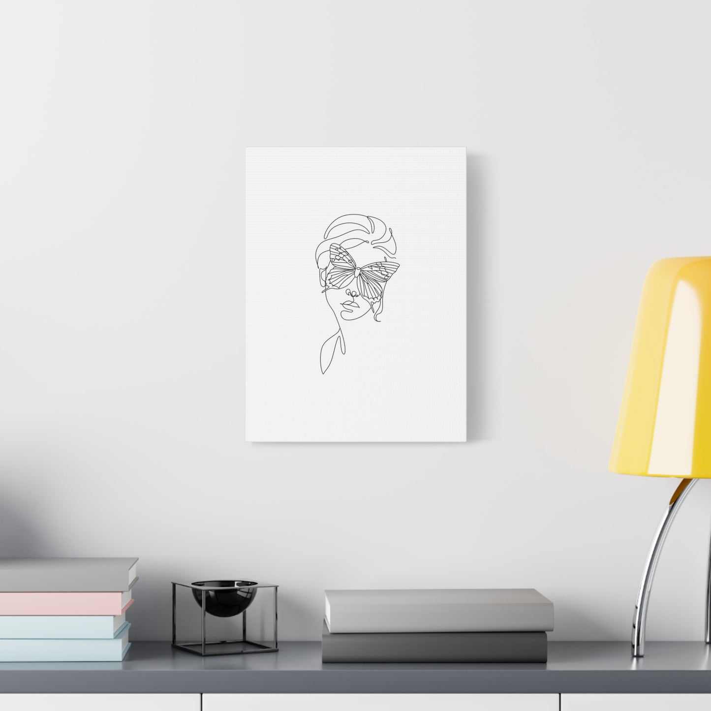 Minimalist Butterfly Canvas Art, Modern Home Decor, Gift for Nature Lovers, Wall Art for Women, Inspirational Wall Art