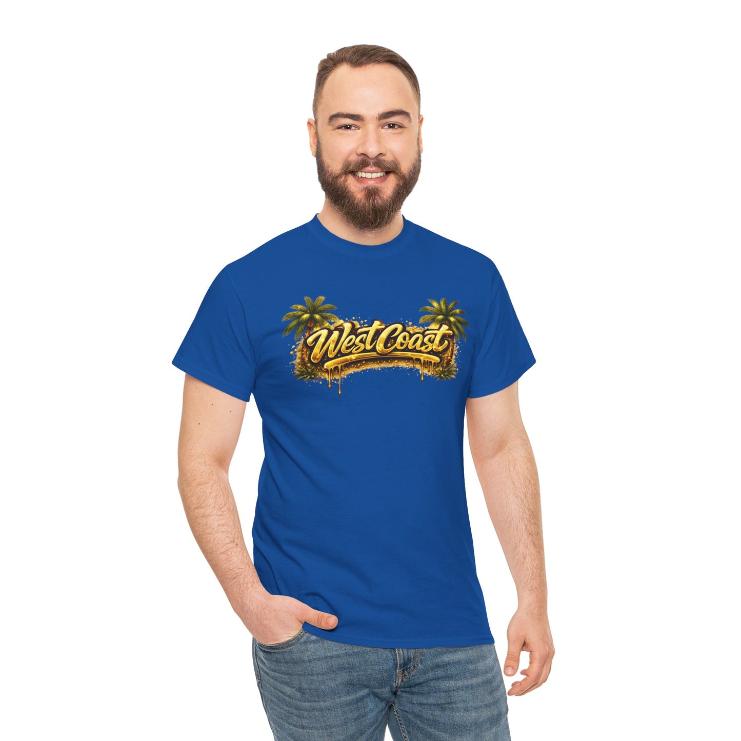 West Coast Palm Tree T-Shirt — Retro Surf Vibe Tee