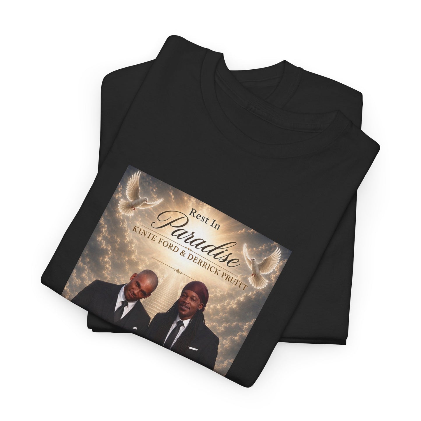Memorial Tribute Tee — "Rest in Paradise" Funeral Remembrance Shirt