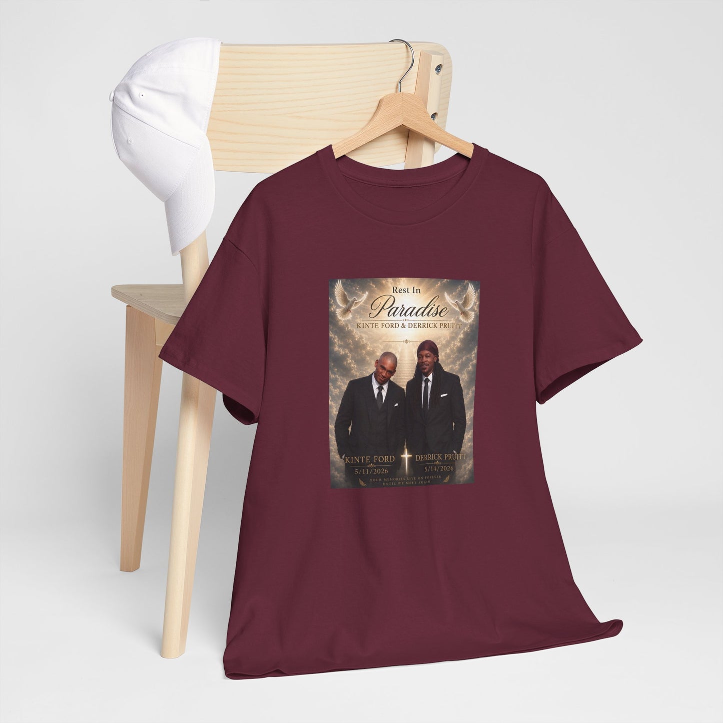 Memorial Tribute Tee — "Rest in Paradise" Funeral Remembrance Shirt