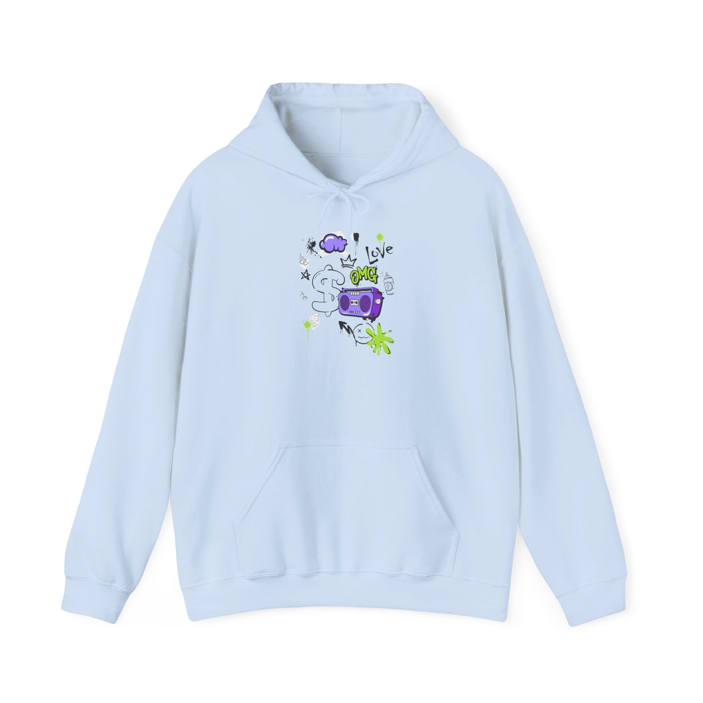 Love Music-Inspired Unisex Heavy Blend™ Hooded Sweatshirt – Cozy, Creative Vibes for All Occasions