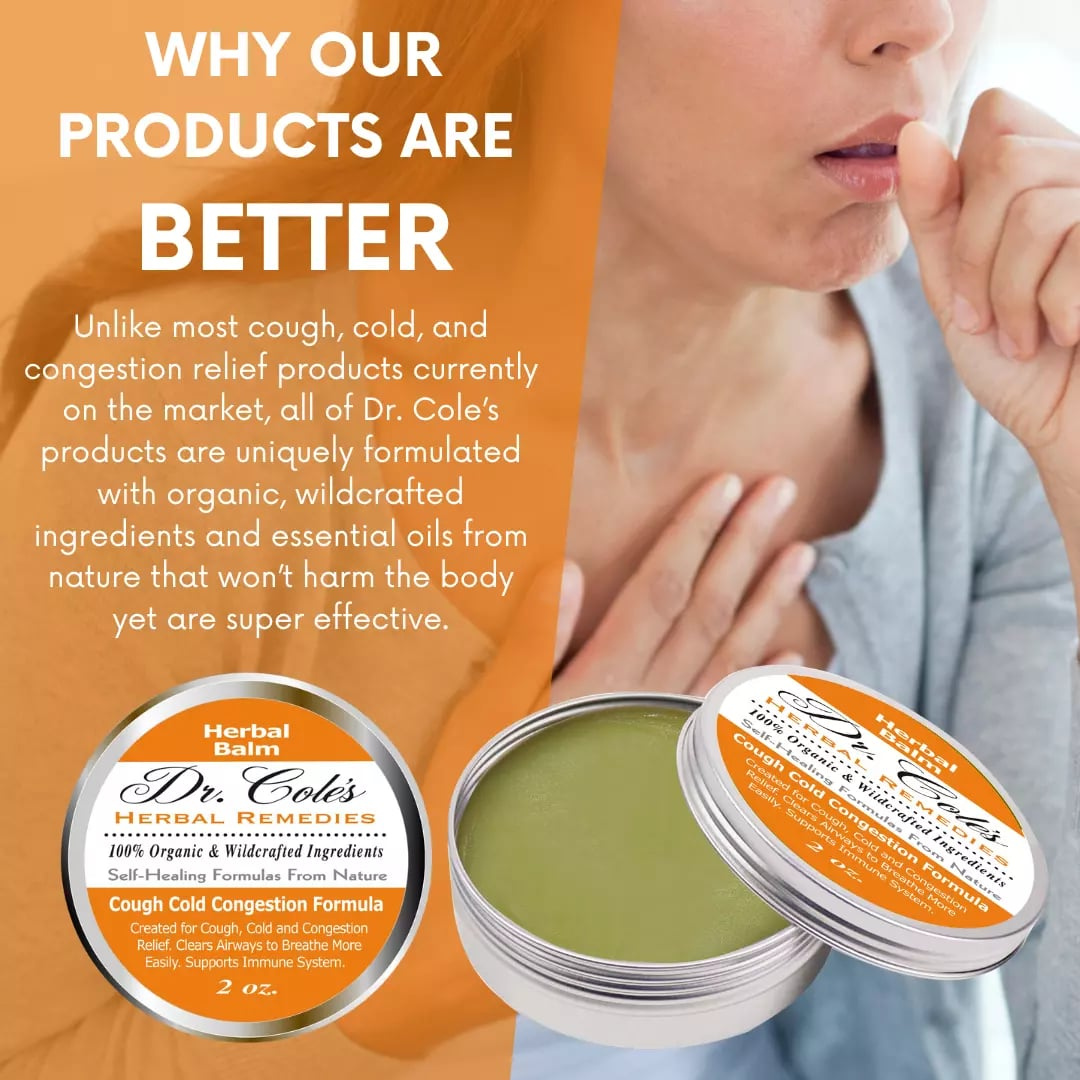 Dr. Cole’s Organic Cough Cold Congestion Relief Balm SixPak-1