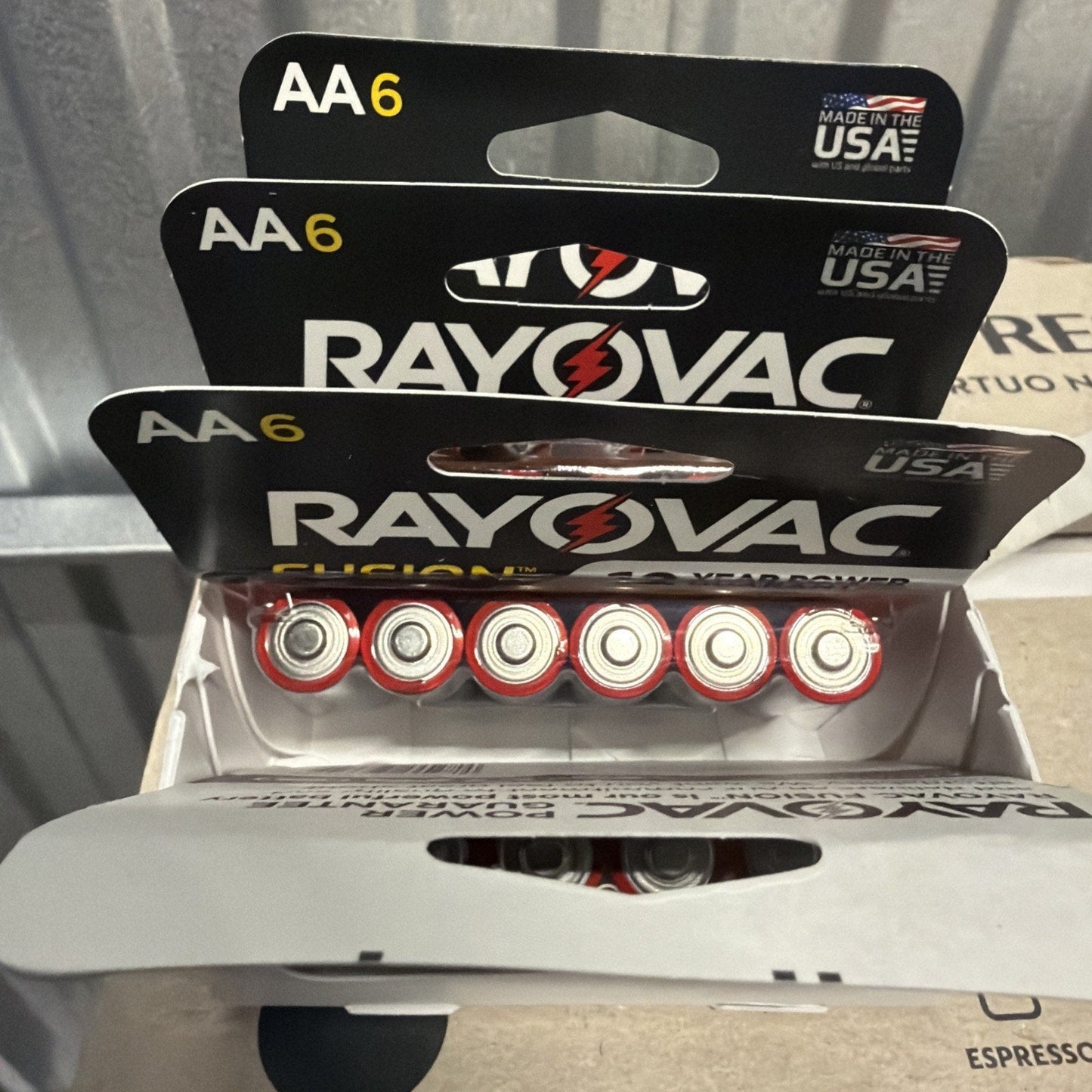 Rayovac Fusion AA Batteries Lot Of 4x 6 Pack (24total) 12 Year Power Guarantee