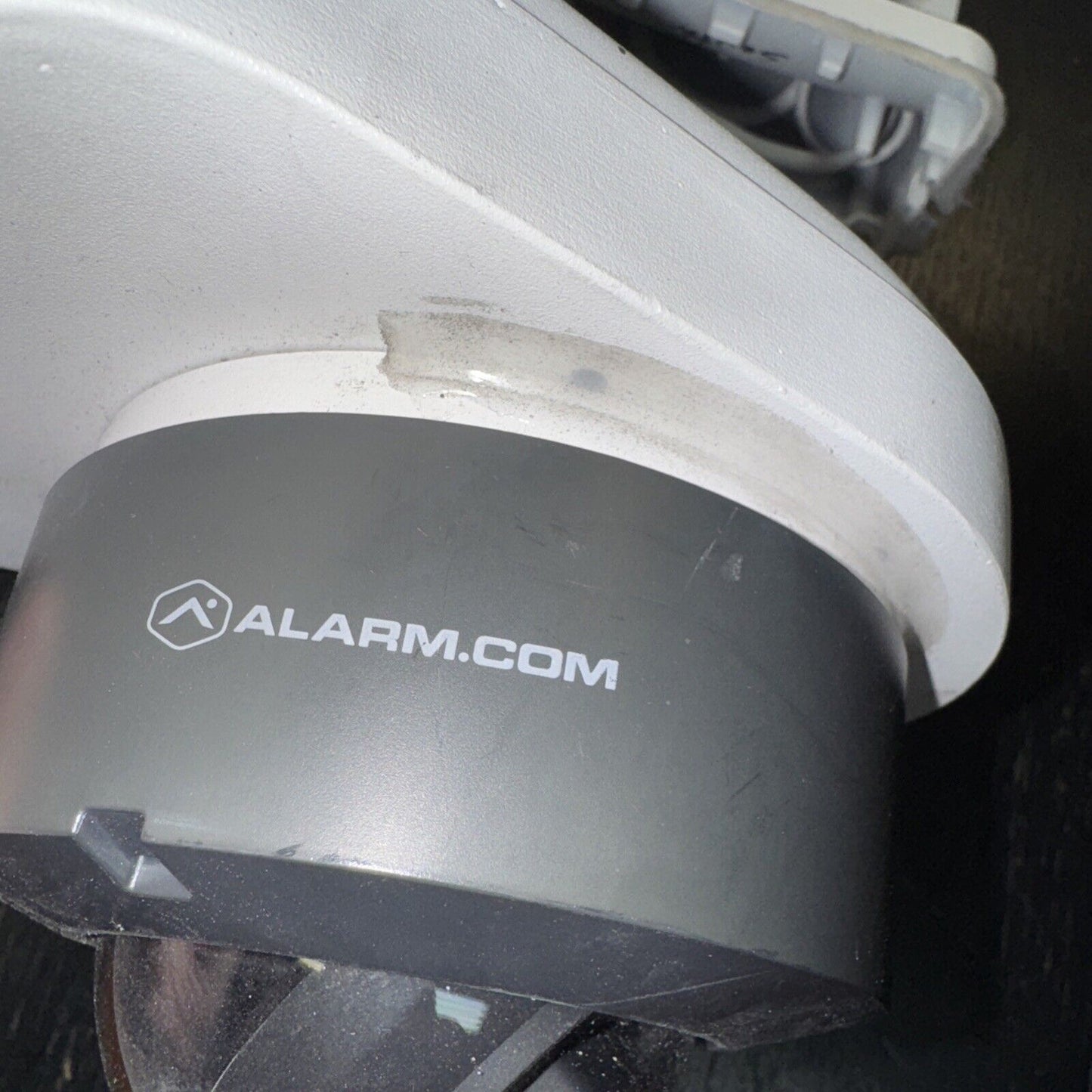 Lot Of 3 Alarm.com Infrared Cameras With Bases/covers