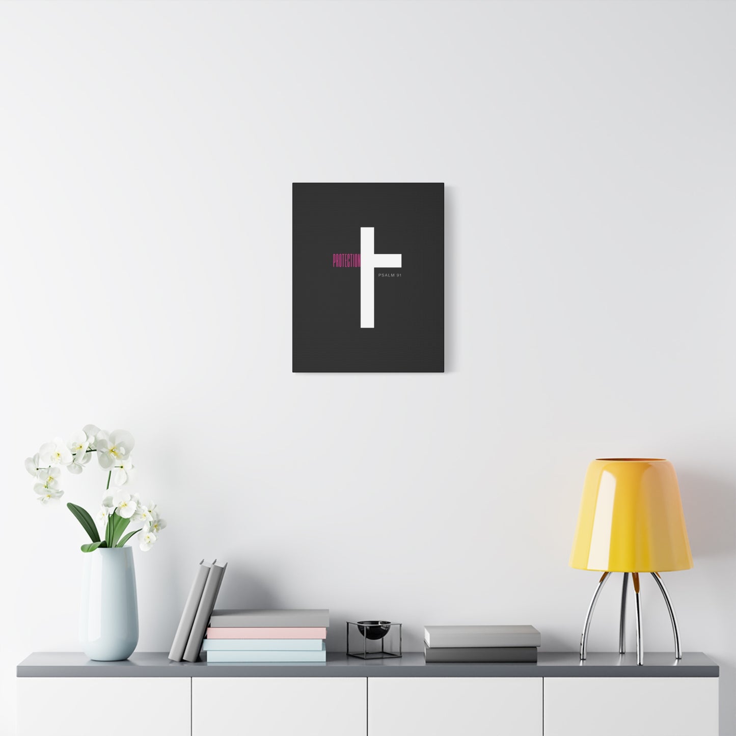 Faith-Inspired Canvas Print - Psalm 91, Home Decor, Wall Art, Christian Gift, Inspirational Decoration
