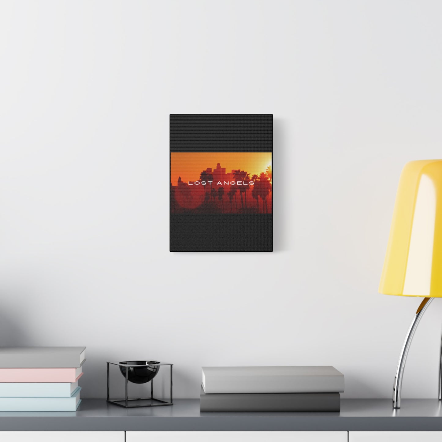 Lost Angels Wall Art Canvas | Sunset Cityscape Print, Home Decor, Gift for Art Lovers, Modern Living Room, California Vibe