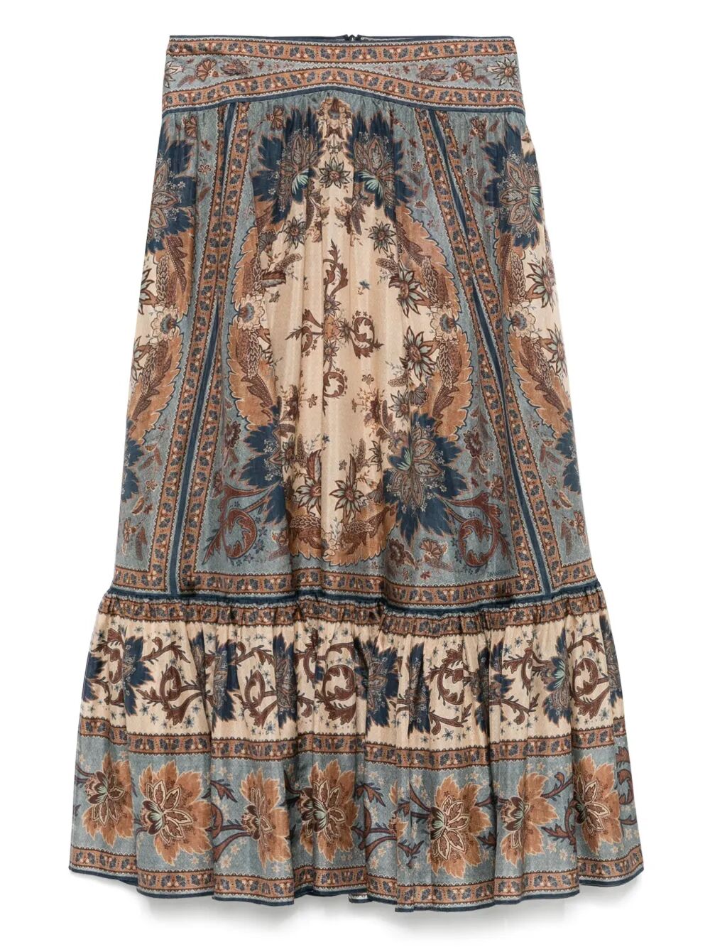 Zimmermann Women Ascension Tiered Midi Skirt