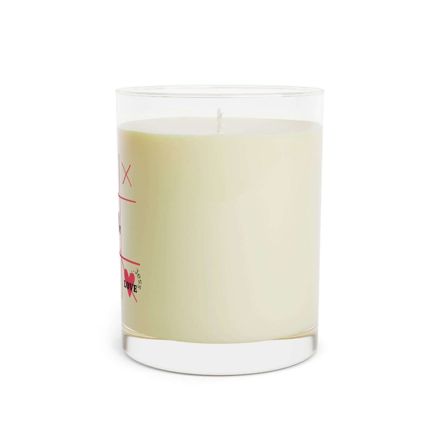Personalized Valentine's Scented Candle — 11oz Glass (XOXO, Add Your Name)