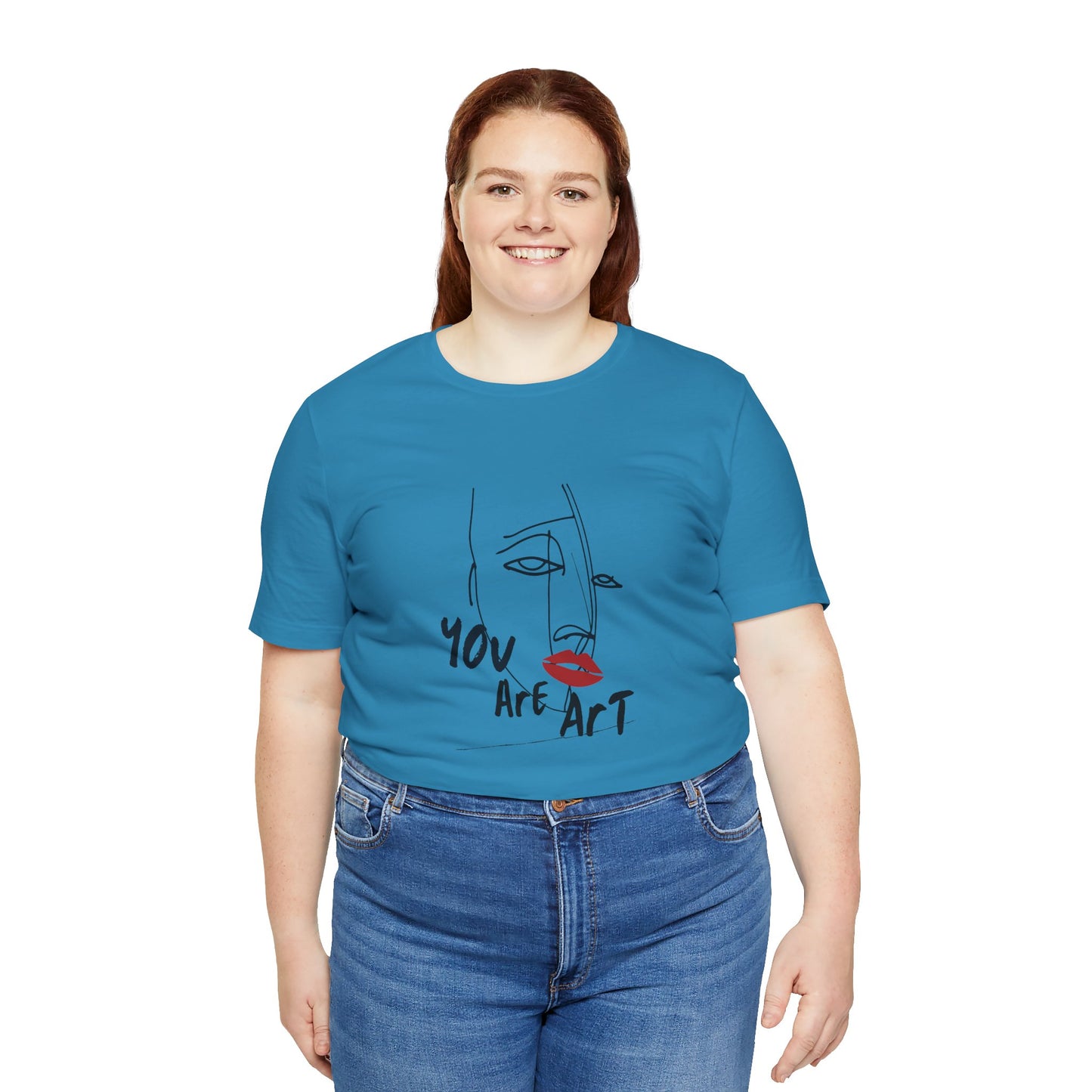 Artistic Expression Unisex Tee - You Are Art, Creative Gift, Casual Wear, Modern Design, Art Lover's Shirt