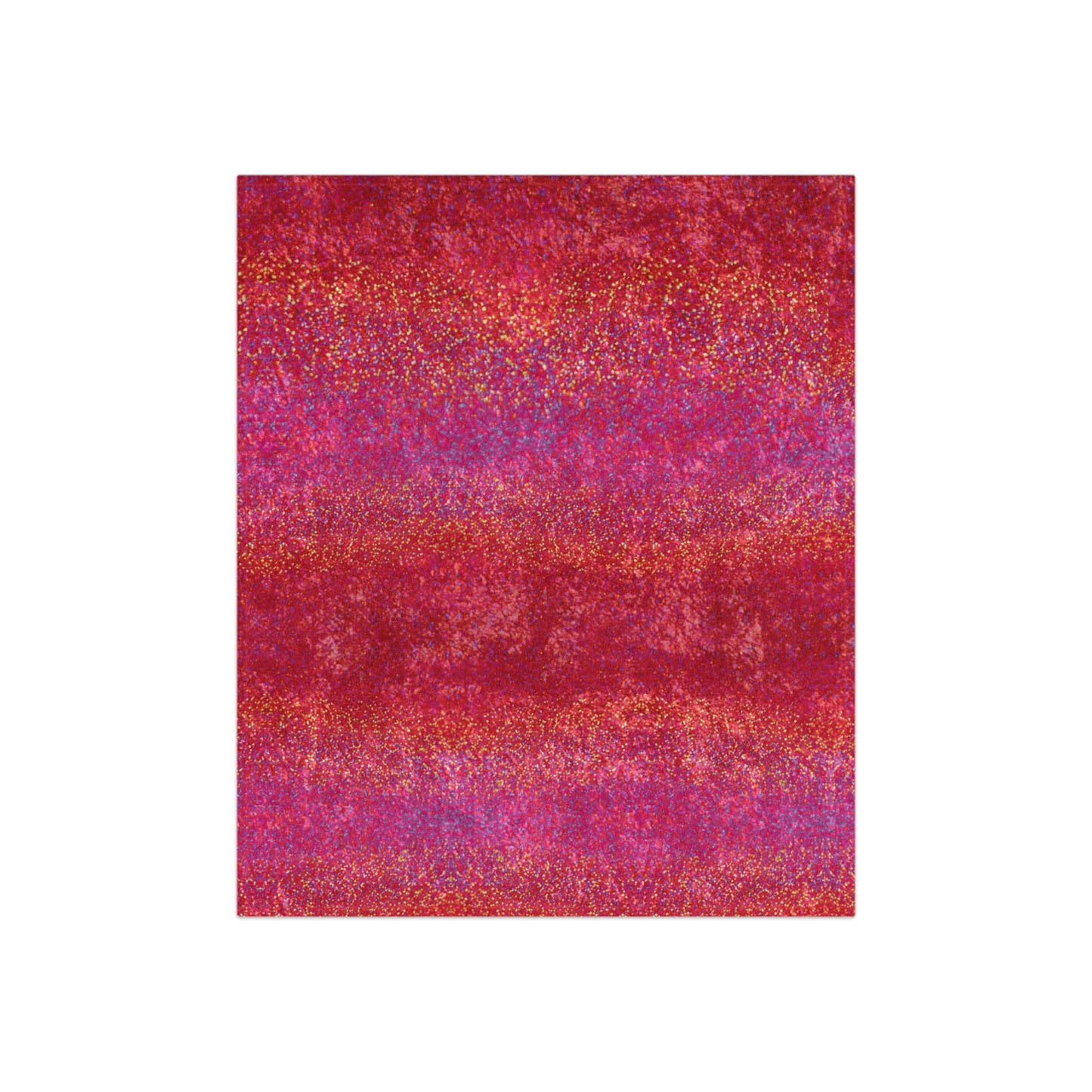 Crushed Velvet Blanket — Luxe Red-Pink Ombre Throw for Cozy Living, Gift, Valentine’s
