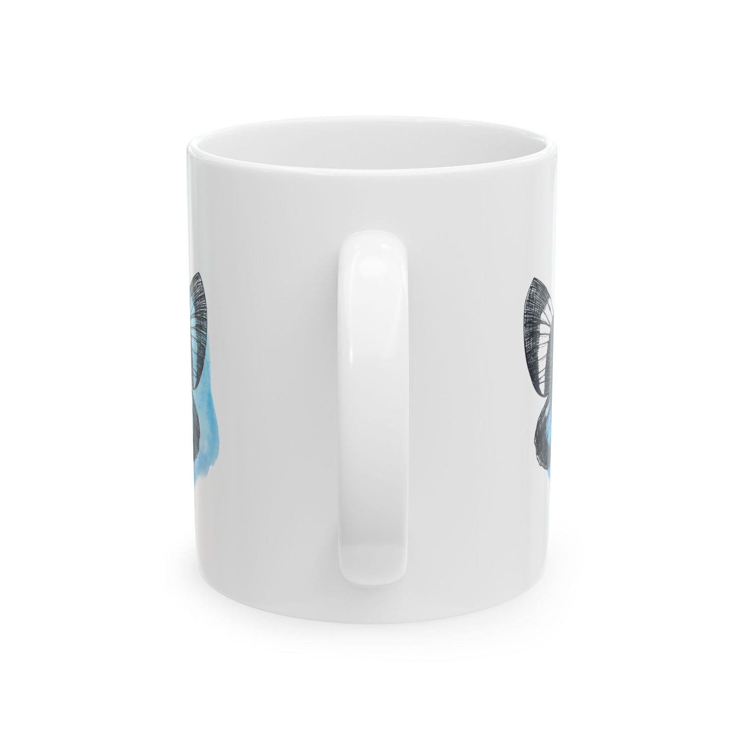 Blue Butterfly Art Ceramic Mug | Cute Coffee Cup, Gift for Nature Lovers, Home Decor, Perfect for Birthdays & Holidays