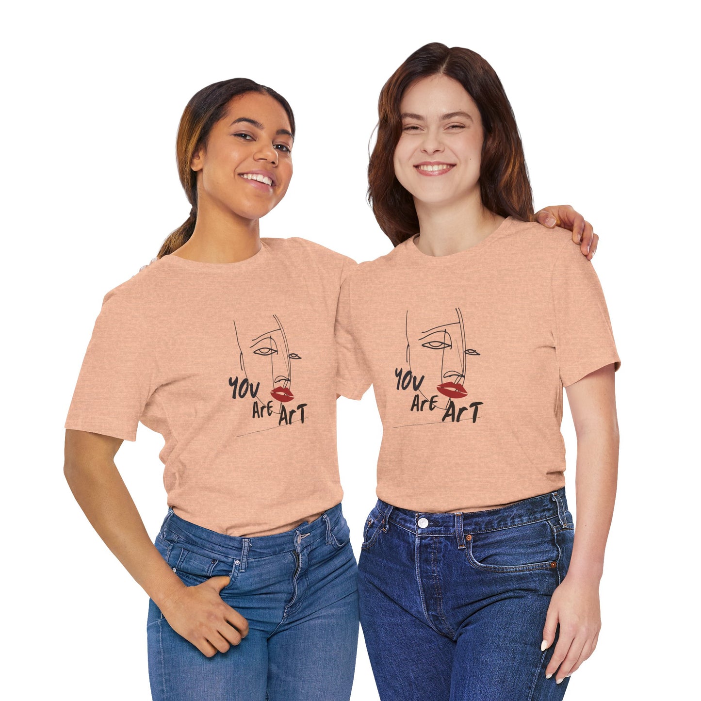 Artistic Expression Unisex Tee - You Are Art, Creative Gift, Casual Wear, Modern Design, Art Lover's Shirt