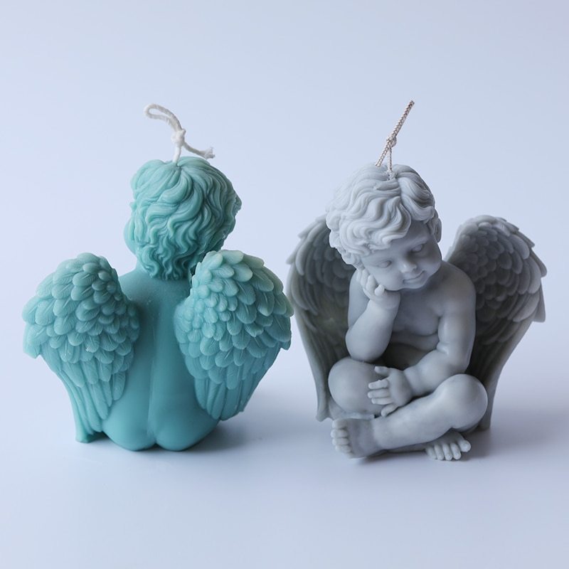 Angel candle silicone mold
