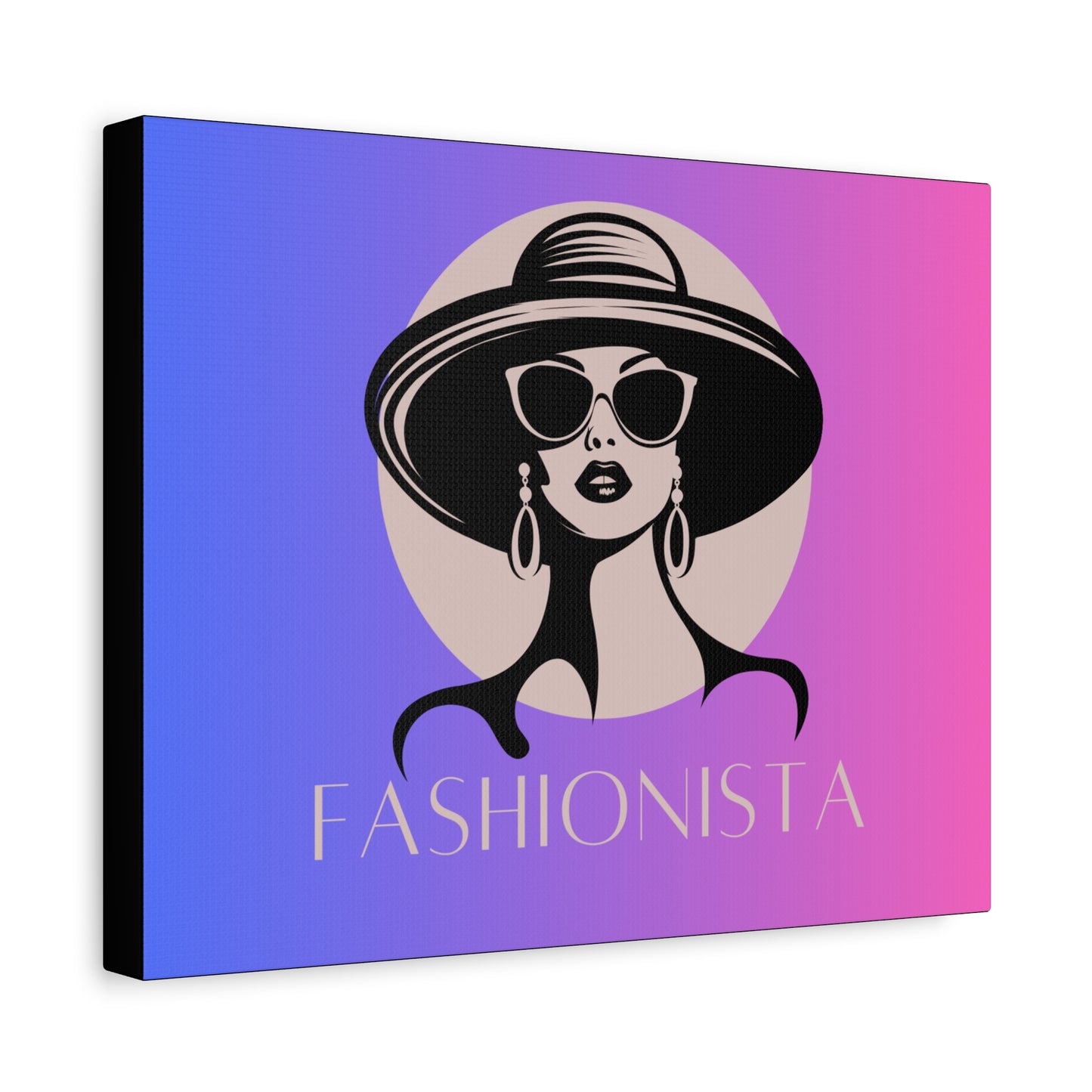 Fashionista Matte Canvas Wall Art, chic home decor, stylish gift for fashion lovers, wall decor, modern art piece, unique artwork