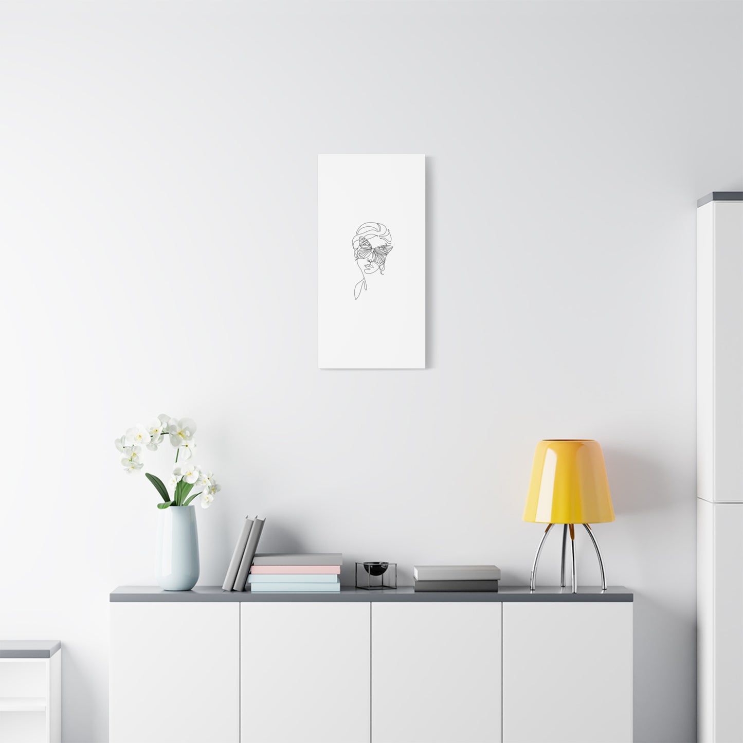 Minimalist Butterfly Canvas Art, Modern Home Decor, Gift for Nature Lovers, Wall Art for Women, Inspirational Wall Art