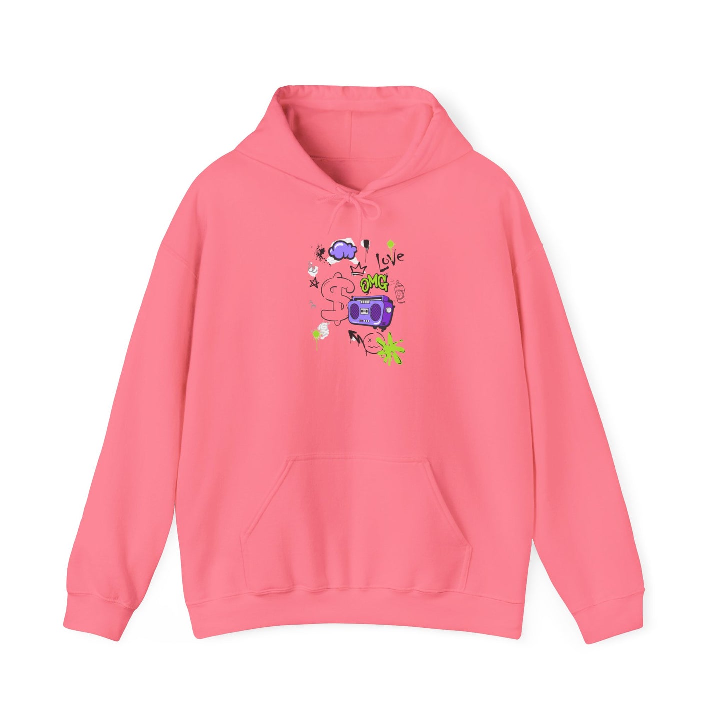 Love Music-Inspired Unisex Heavy Blend™ Hooded Sweatshirt – Cozy, Creative Vibes for All Occasions