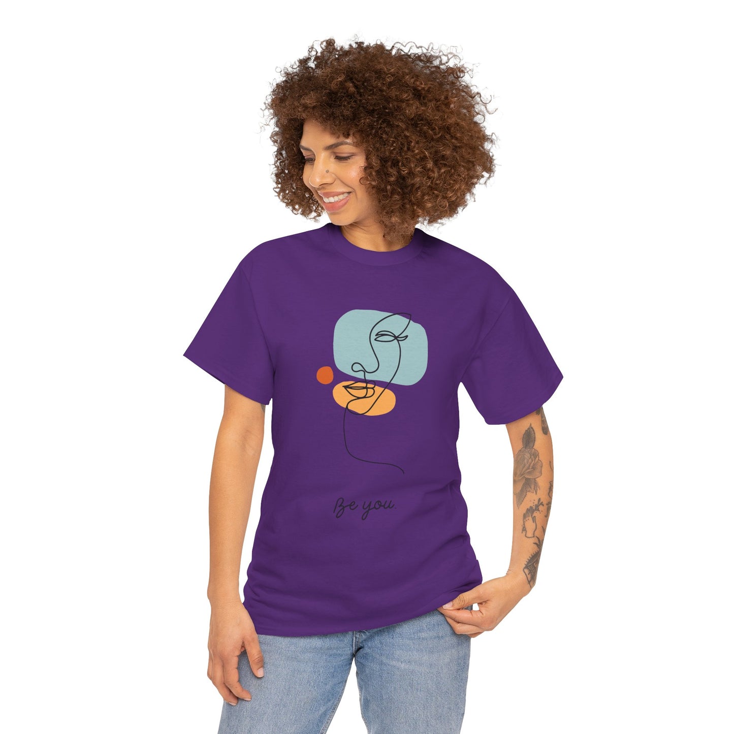 Minimalist Be You Tee, Unisex Cotton T-Shirt, Inspirational Graphic Tee, Gift for Friends, Casual Everyday Wear, Self-Love Apparel