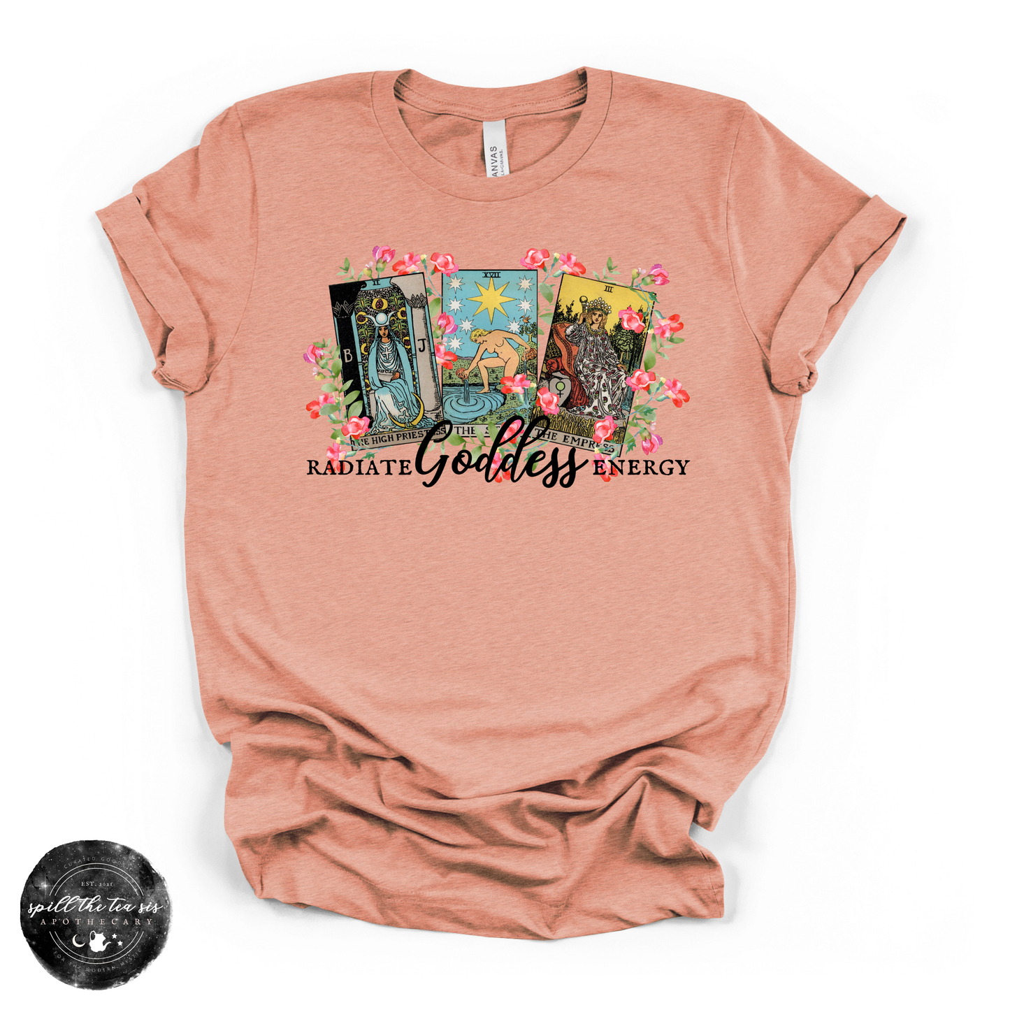 Radiate Goddess Energy Tee | Empowering Graphic T-Shirt