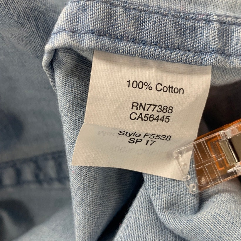 J Crew Womens Medium 100% Cotton Long Sleeve Half Button Midi Denim Shirt Dress