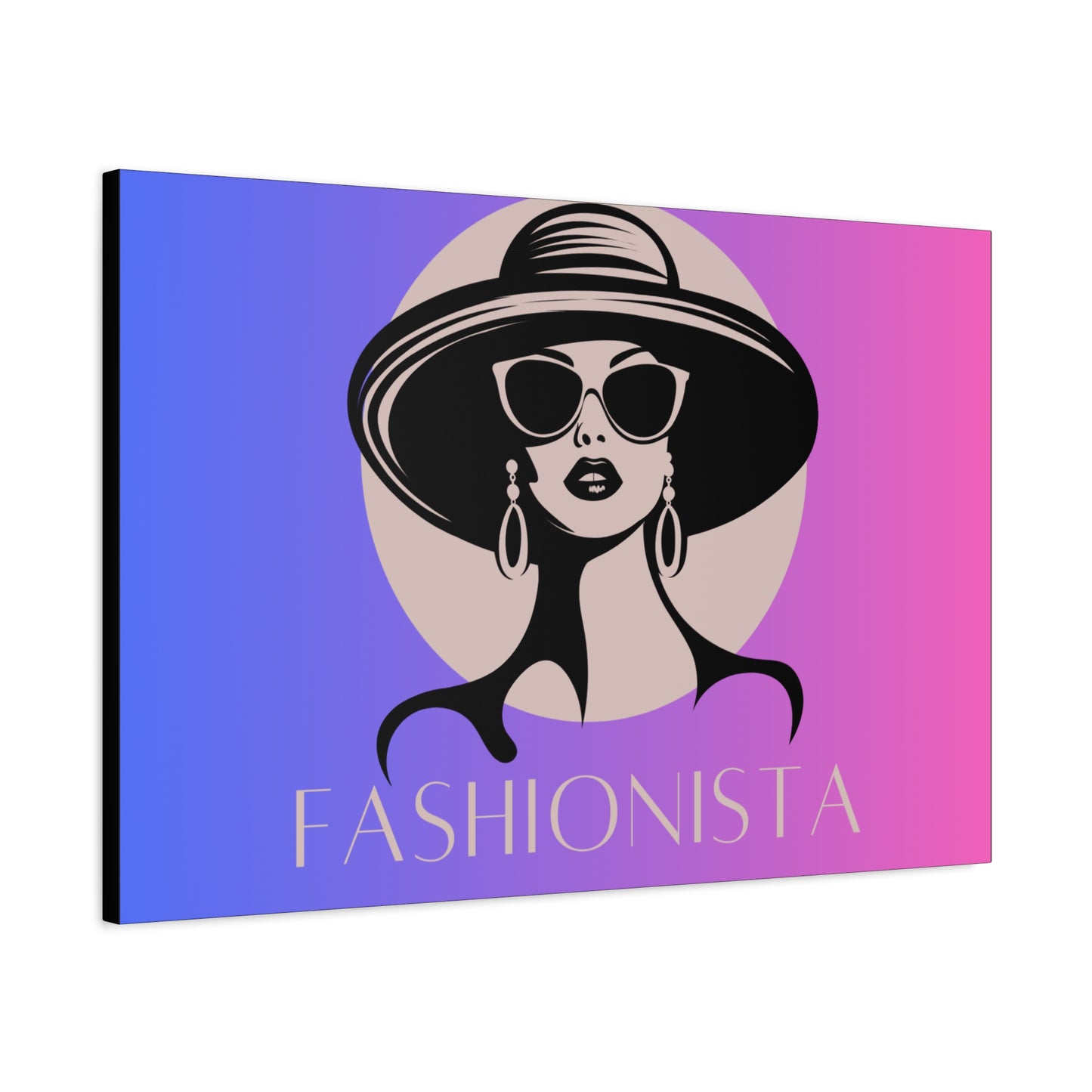 Fashionista Matte Canvas Wall Art, chic home decor, stylish gift for fashion lovers, wall decor, modern art piece, unique artwork
