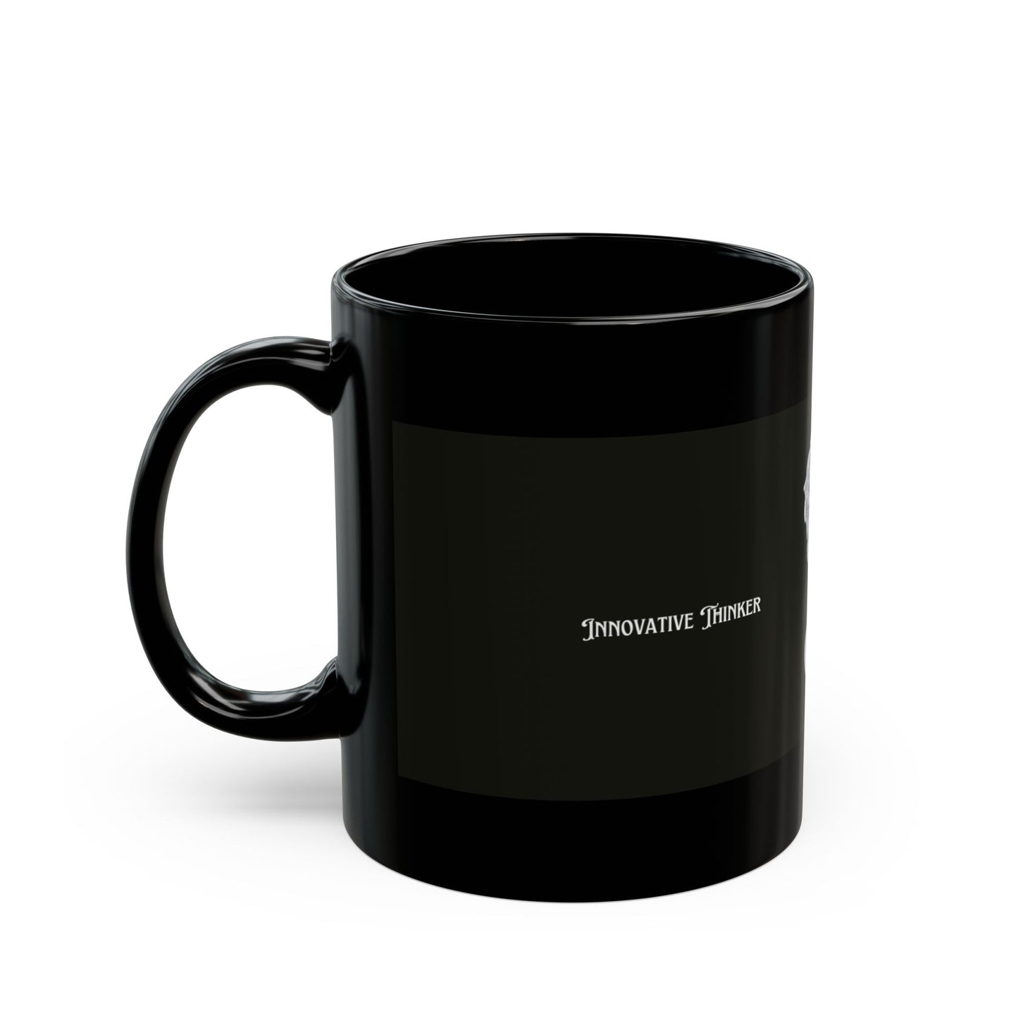Artistic Black Mug with Bust Design, Gift for Art Lovers, Unique Ceramic Cup, Kitchen Decor, Mug for Coffee or Tea