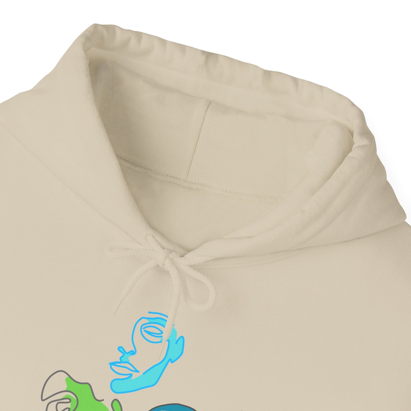 Whimsical Character Hoodie, Cozy Unisex Sweatshirt, Fun Gift for Friends, Casual Wear, Unique Art Design