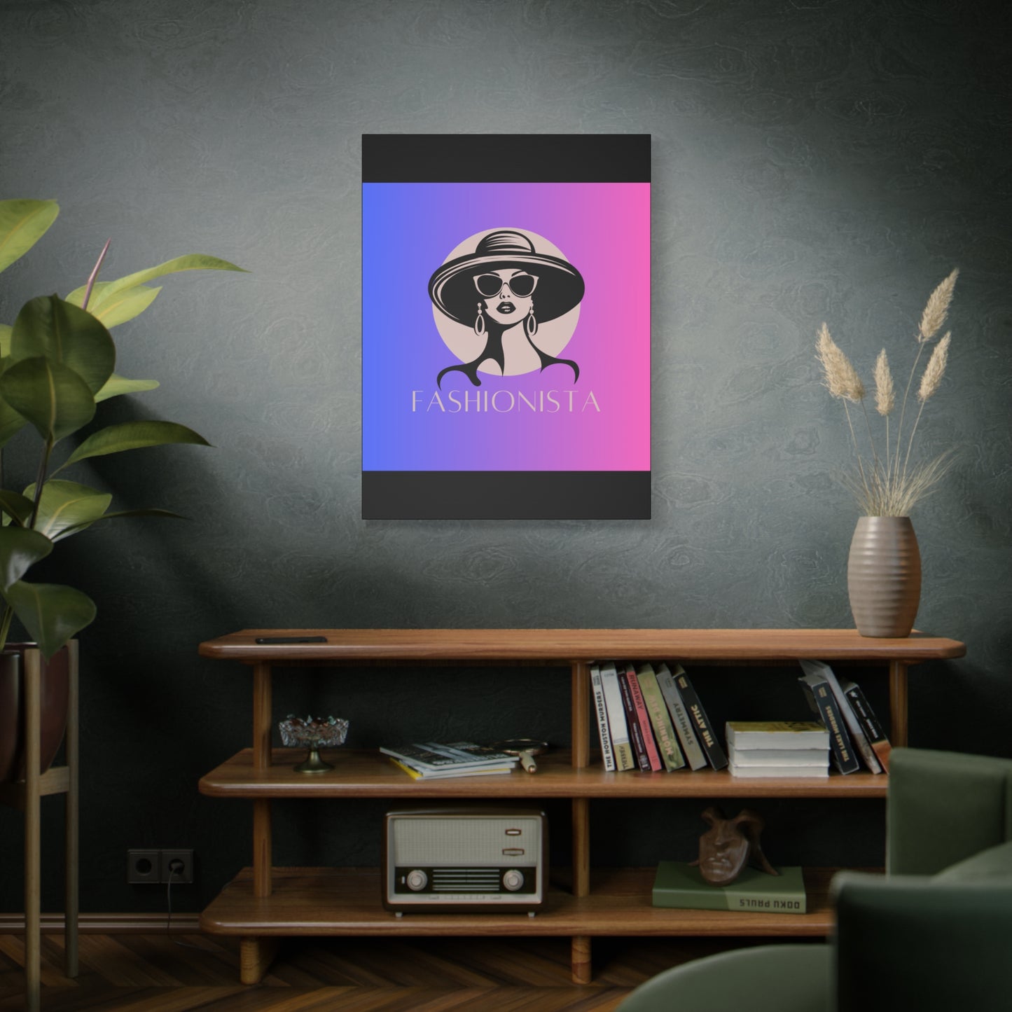 Fashionista Matte Canvas Wall Art, chic home decor, stylish gift for fashion lovers, wall decor, modern art piece, unique artwork