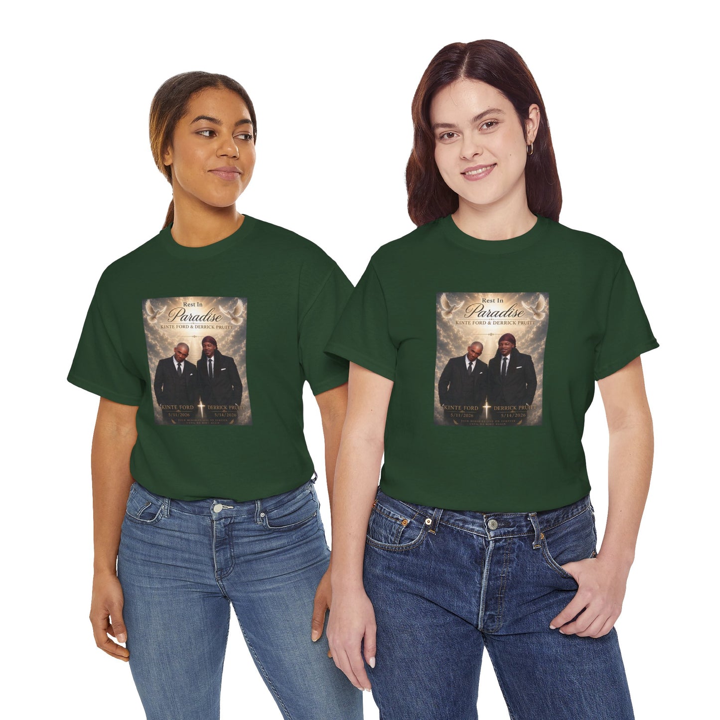 Memorial Tribute Tee — "Rest in Paradise" Funeral Remembrance Shirt