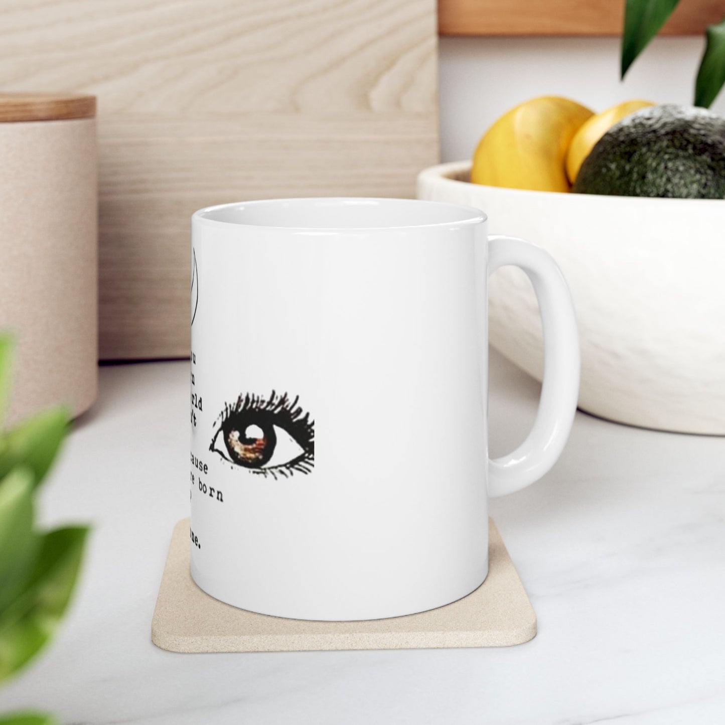 Inspirational Quotes Ceramic Mug, Born to Stand Out Motivational Coffee Cup, Unique Gift for Creatives, 11oz & 15oz Sizes, Perfect for Home or Office