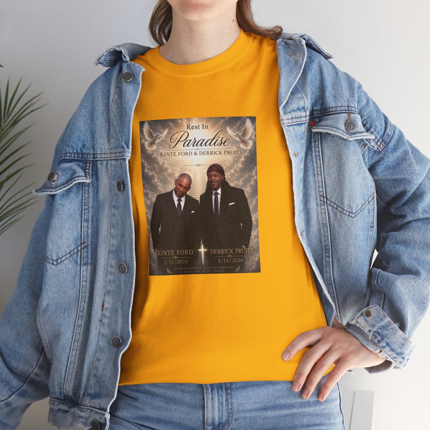 Memorial Tribute Tee — "Rest in Paradise" Funeral Remembrance Shirt
