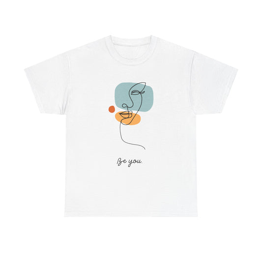Minimalist Be You Tee, Unisex Cotton T-Shirt, Inspirational Graphic Tee, Gift for Friends, Casual Everyday Wear, Self-Love Apparel