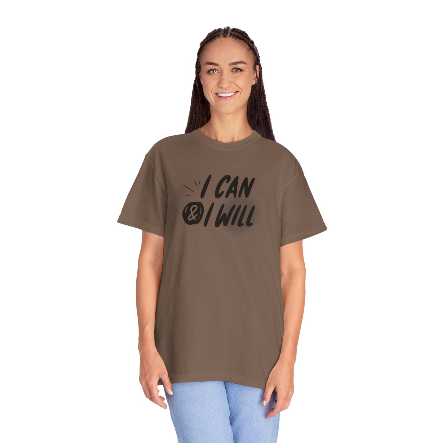 Motivational T-Shirt - Unisex Garment-Dyed Tee, Inspiring Quote, Gift for Friends, Workout Gear, Positive Affirmation Apparel