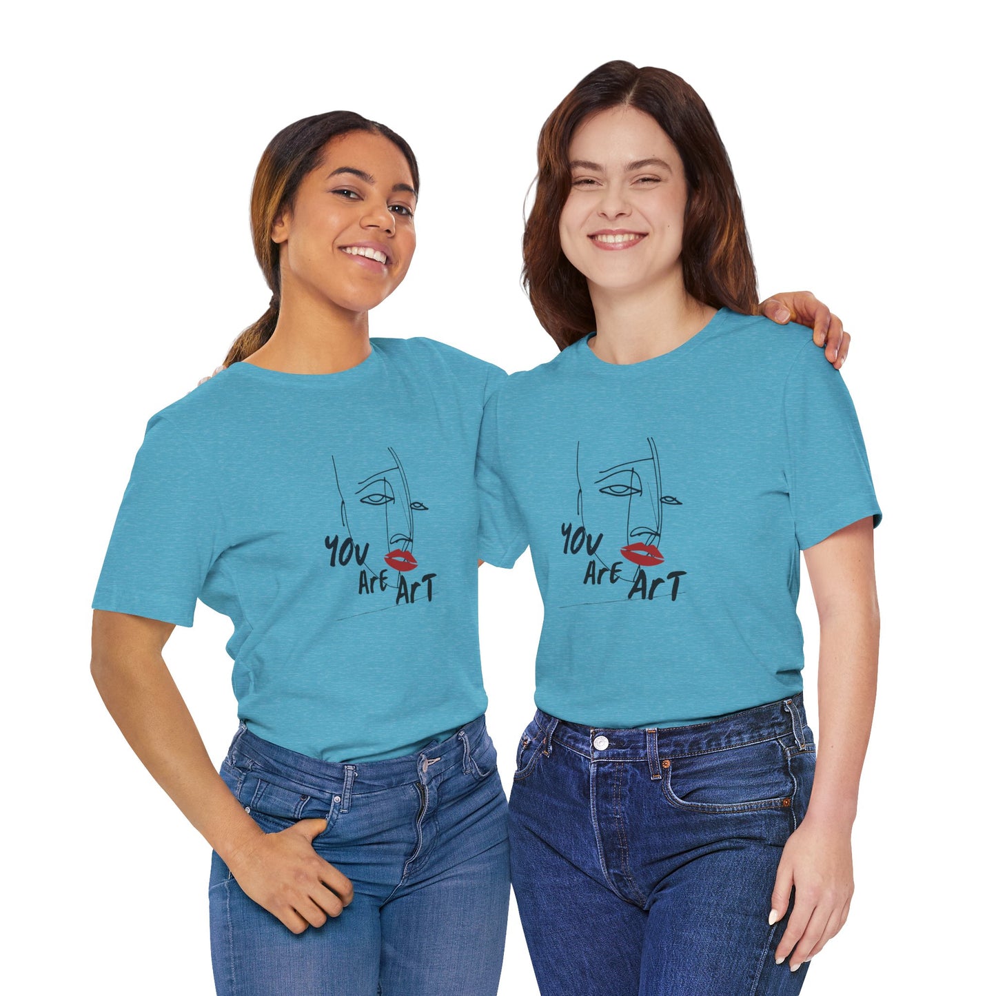 Artistic Expression Unisex Tee - You Are Art, Creative Gift, Casual Wear, Modern Design, Art Lover's Shirt