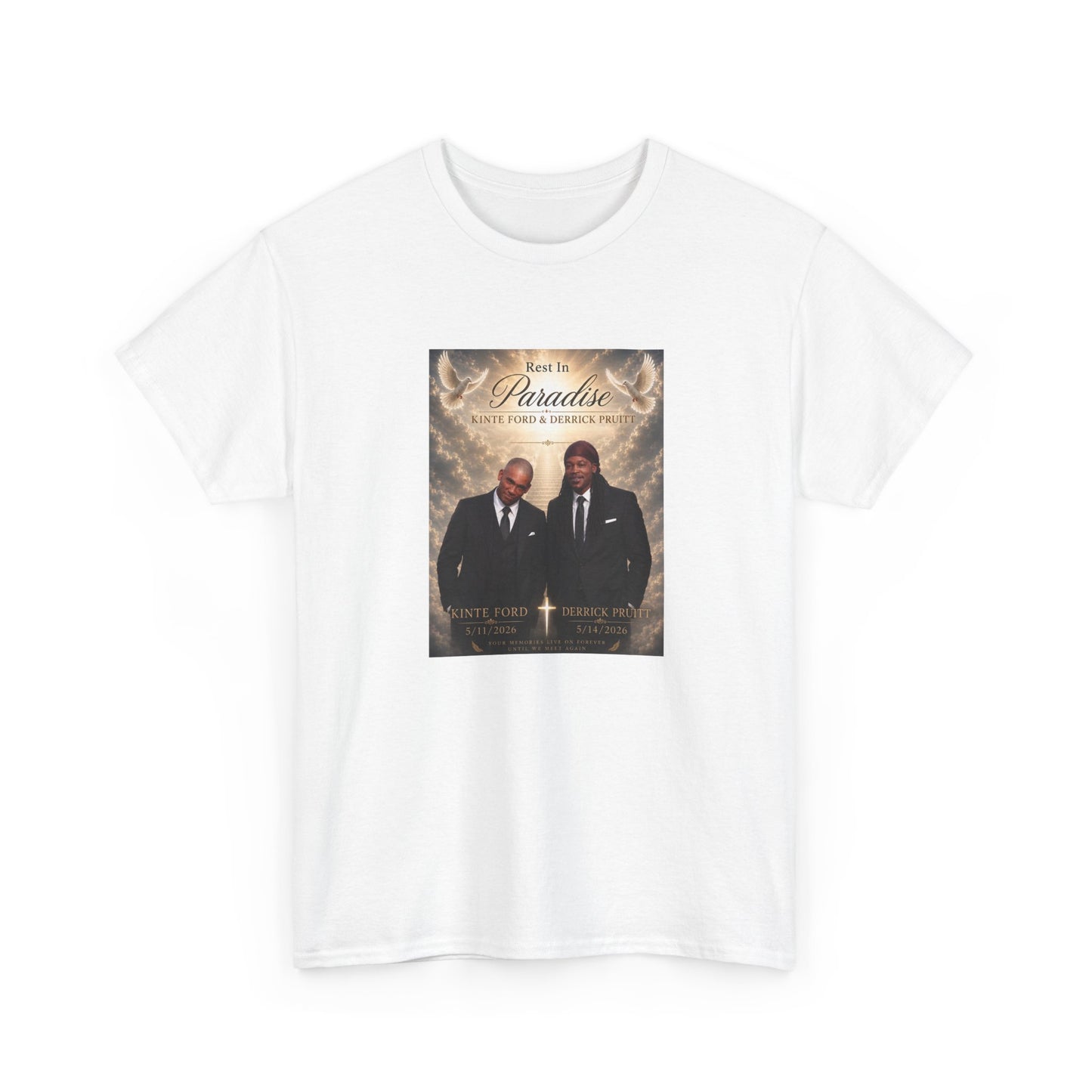 Memorial Tribute Tee — "Rest in Paradise" Funeral Remembrance Shirt