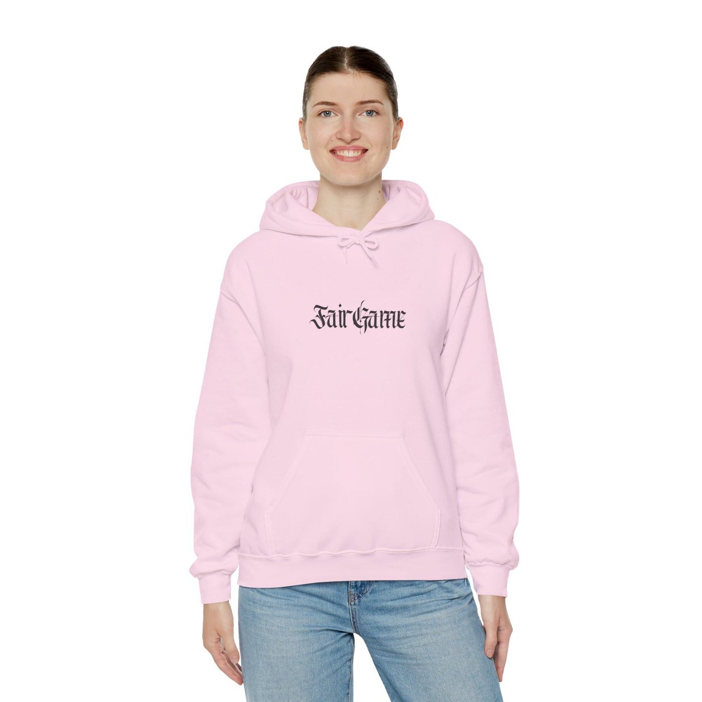 Fair Game Unisex Heavy Blend Hoodie, Cozy Sweatshirt, Casual Lounge Wear, Gift for Gamers, Comfortable Street Style