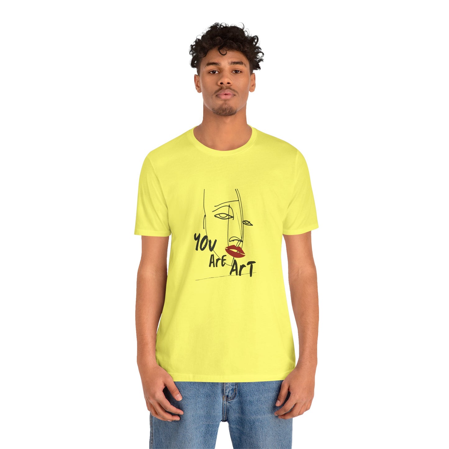 Artistic Expression Unisex Tee - You Are Art, Creative Gift, Casual Wear, Modern Design, Art Lover's Shirt
